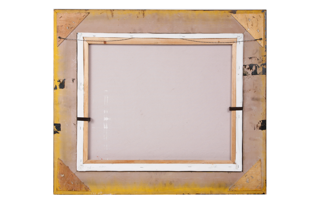 Framed Original Horse Race Oil on Canvas