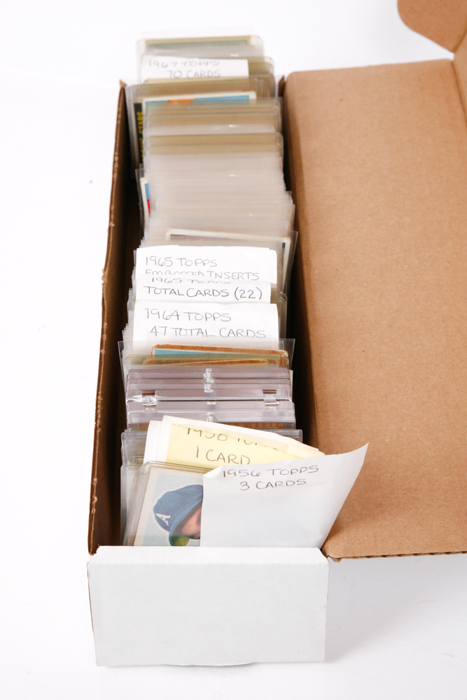 Collection of Baseball Trading Cards from 1956 - 1965