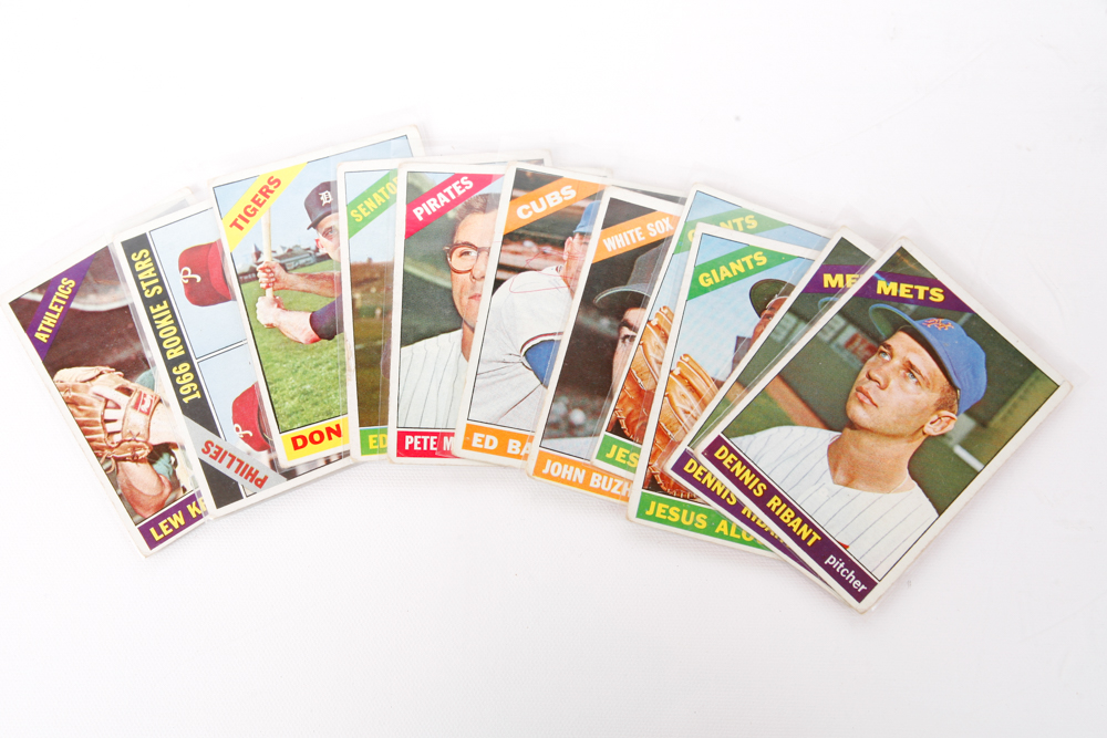 Collection of Baseball Trading Cards from 1956 - 1965