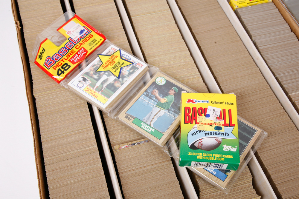 Large Collection of  1980 - 2000 Baseball Cards