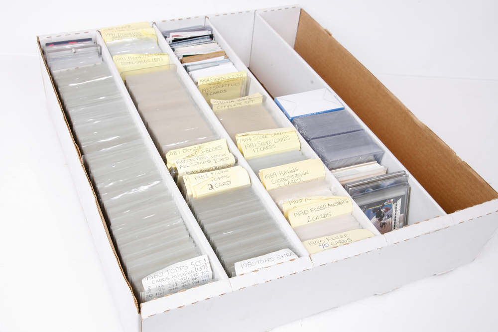 Large Collection of  1980 - 2000 Baseball Cards