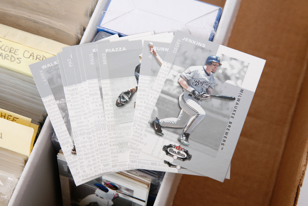 Large Collection of  1980 - 2000 Baseball Cards