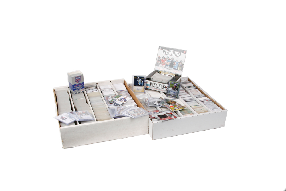 Collection of 1980s and 1990s Football Trading Cards