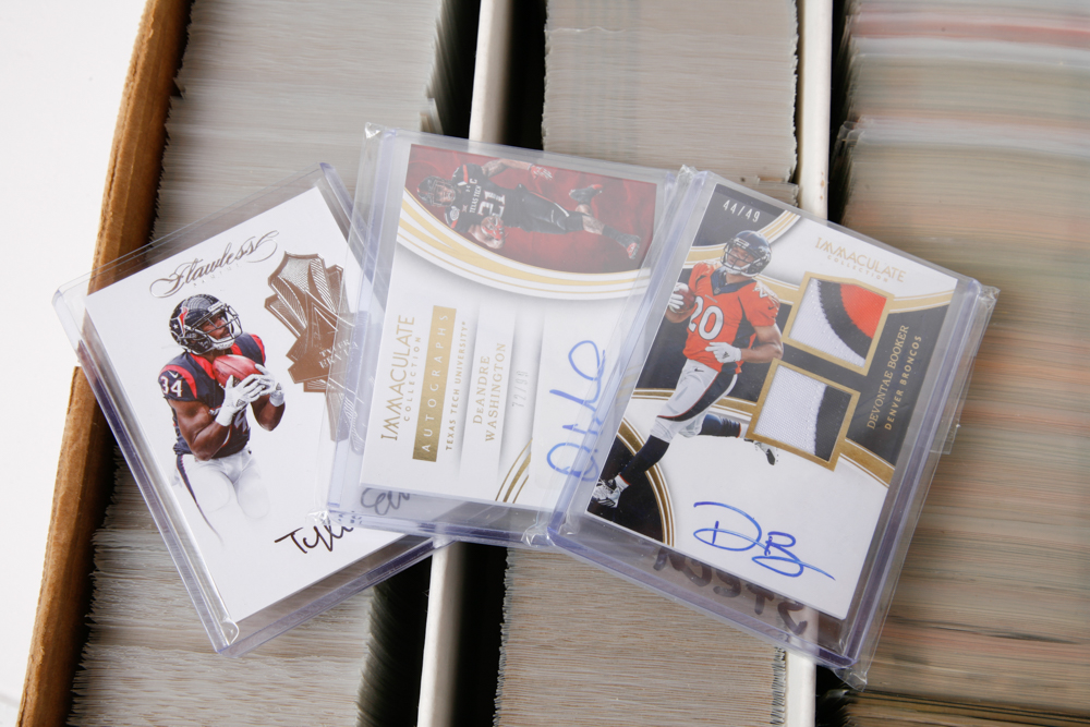 Collection of 1980s and 1990s Football Trading Cards