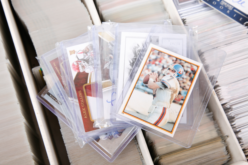 Collection of 1980s and 1990s Football Trading Cards