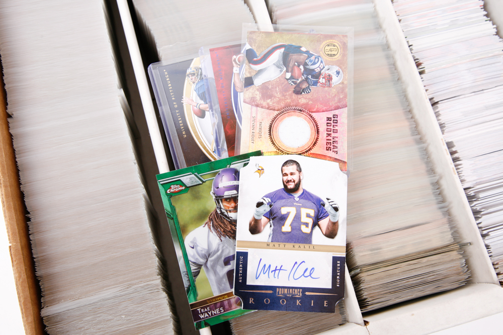 Collection of 1980s and 1990s Football Trading Cards