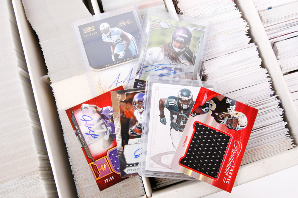 Collection of 1980s and 1990s Football Trading Cards