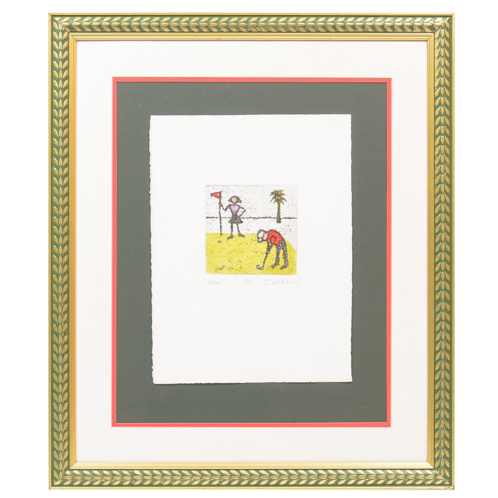 J. Dana Weil Signed Limited Edition Print "SHHH!"