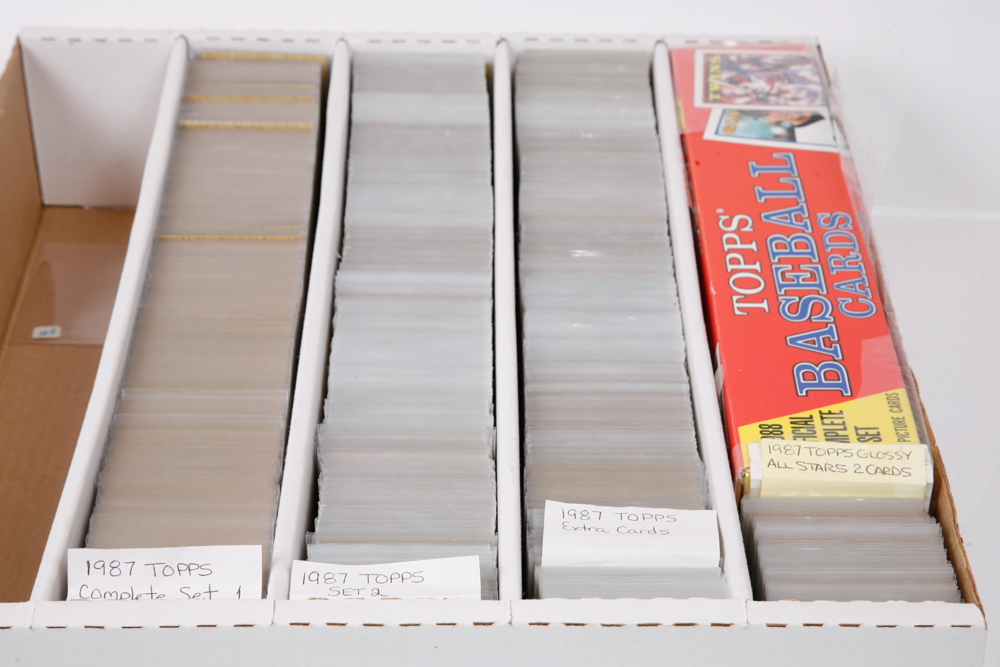 Topps 1987 and 1988 Baseball Cards Complete Sets