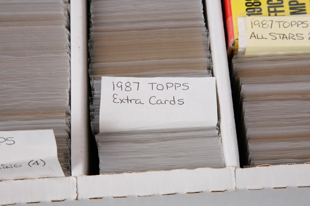 Topps 1987 and 1988 Baseball Cards Complete Sets