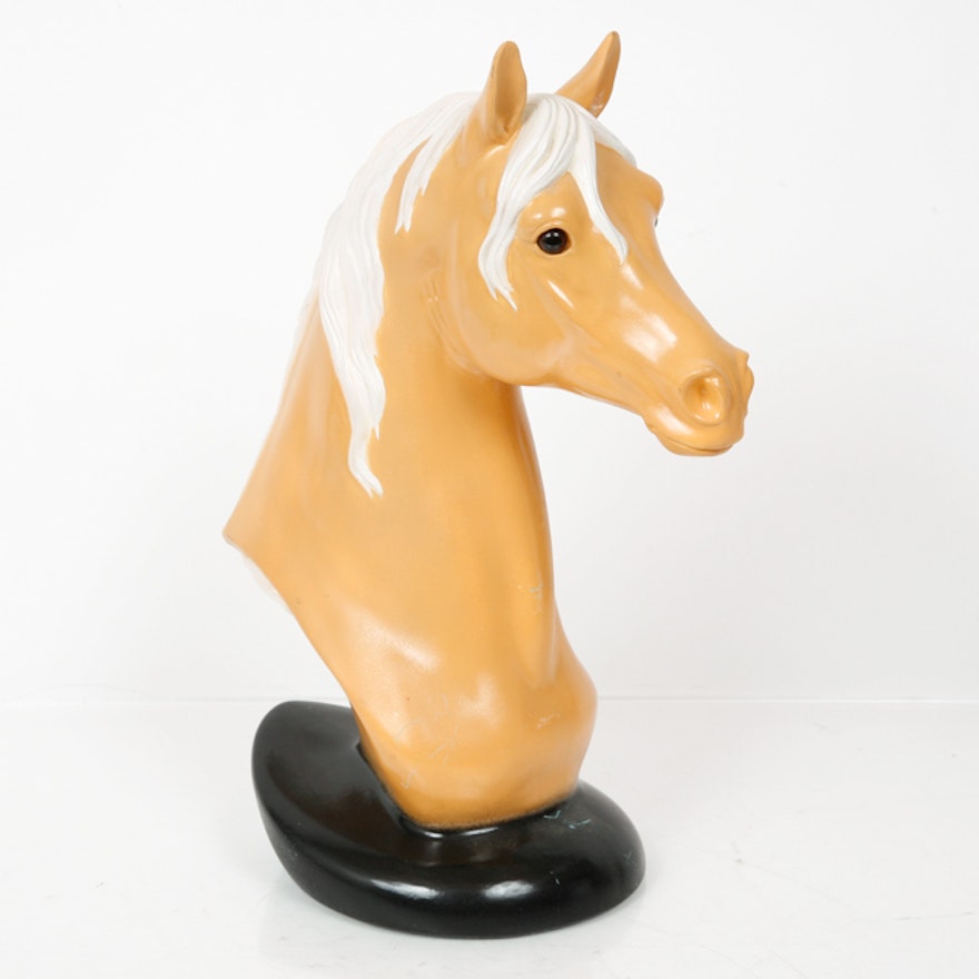 Vintage Ceramic Horse Statue