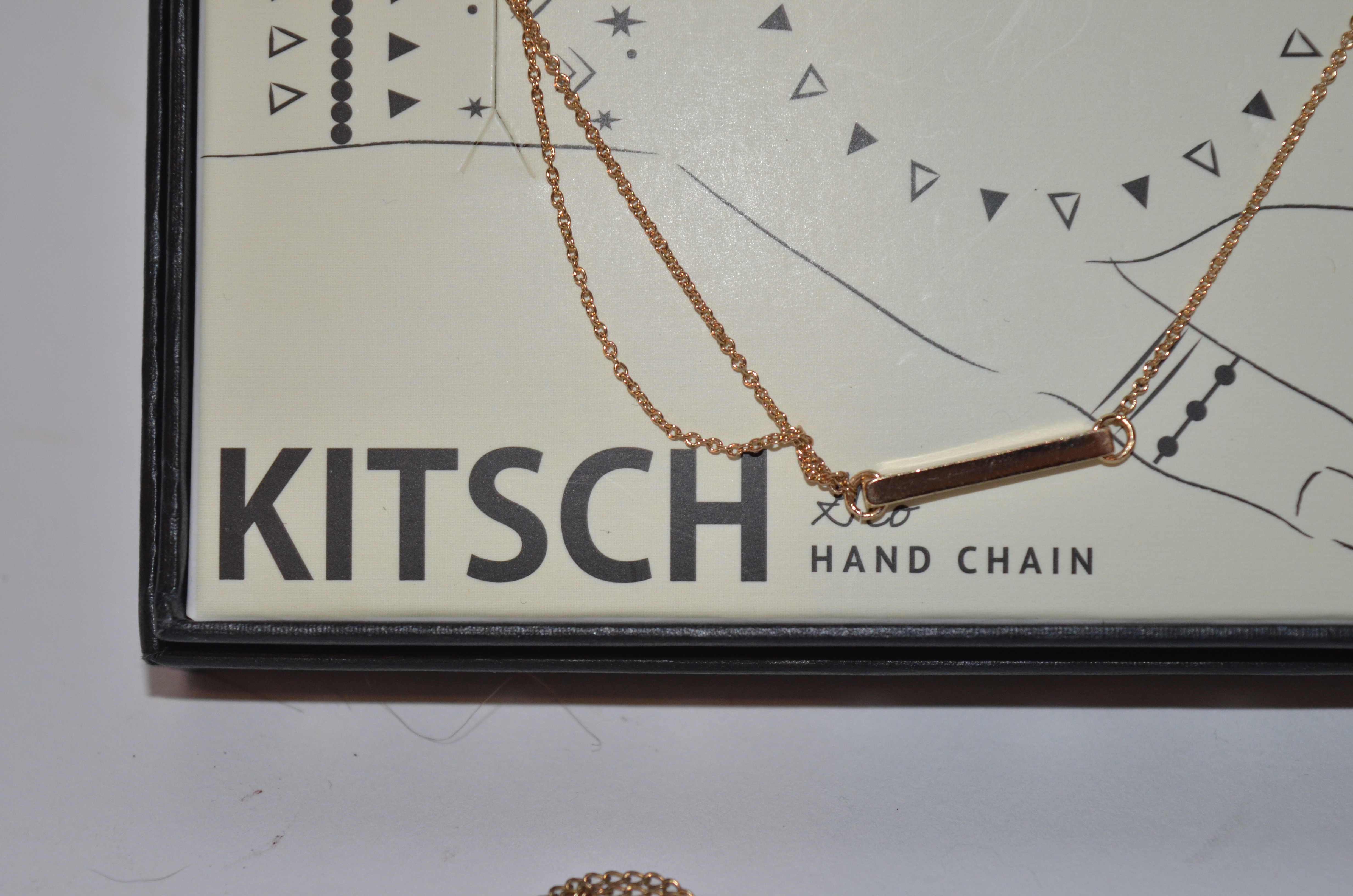 Hand Chain and Cross Pendant Necklace