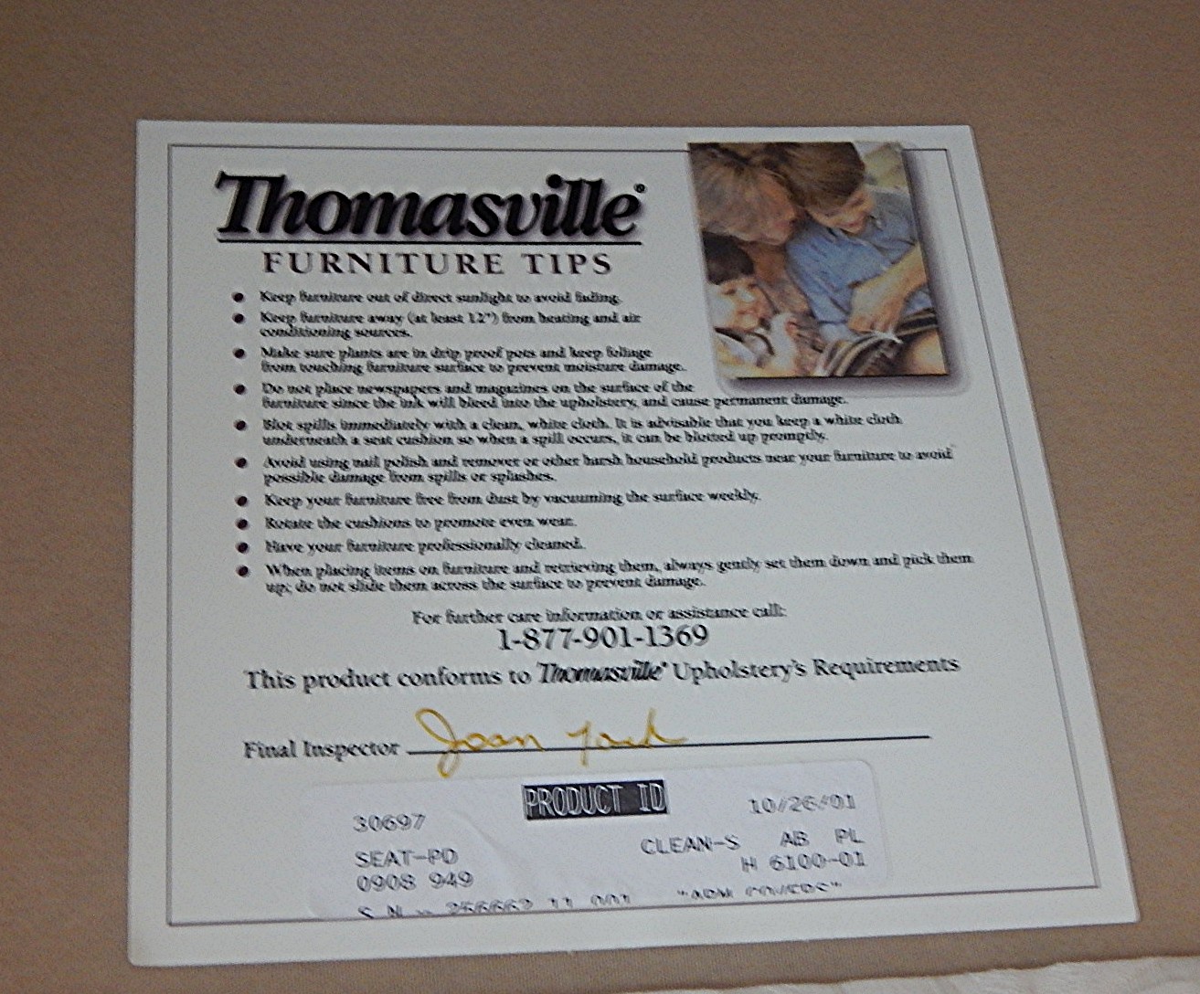 Off-White Sofa by Thomasville