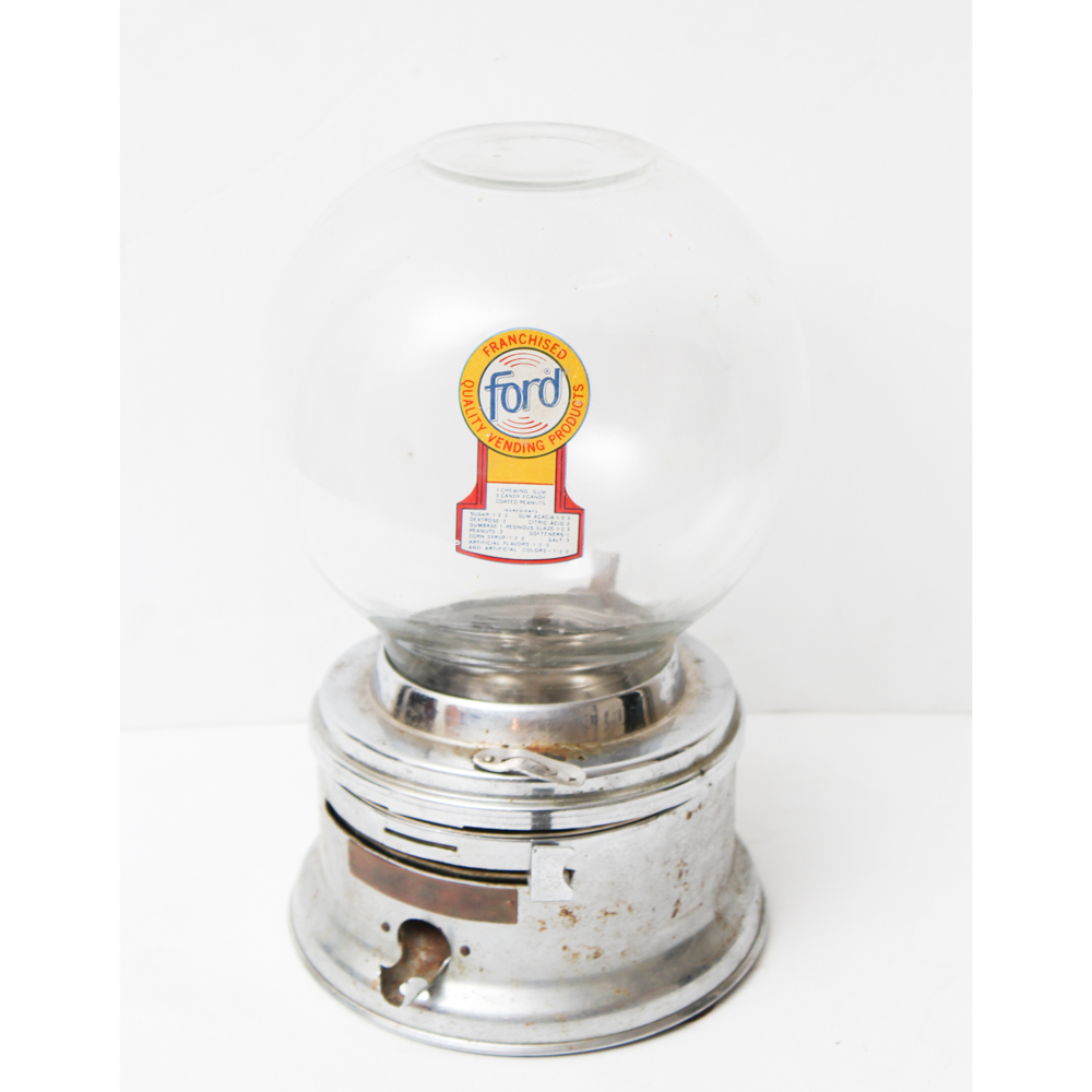Vintage Ford 1 Cent Gumball Machine