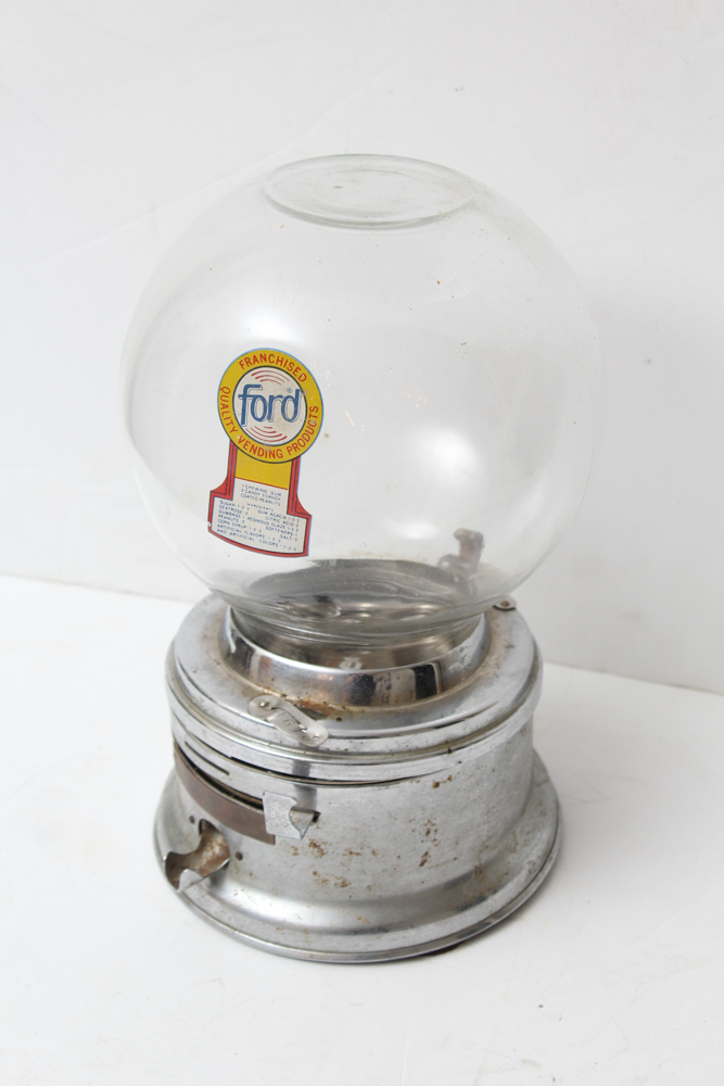 Vintage Ford 1 Cent Gumball Machine