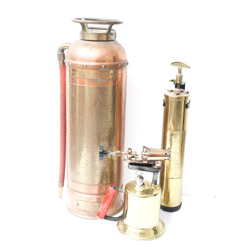 Brass and Copper Fire Extinguishers