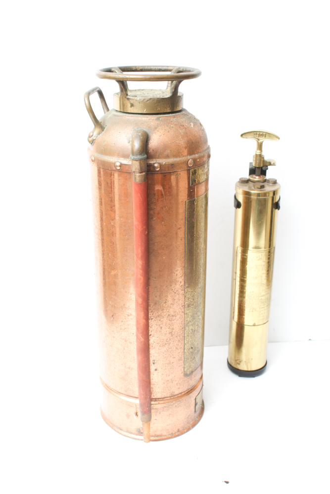 Brass and Copper Fire Extinguishers