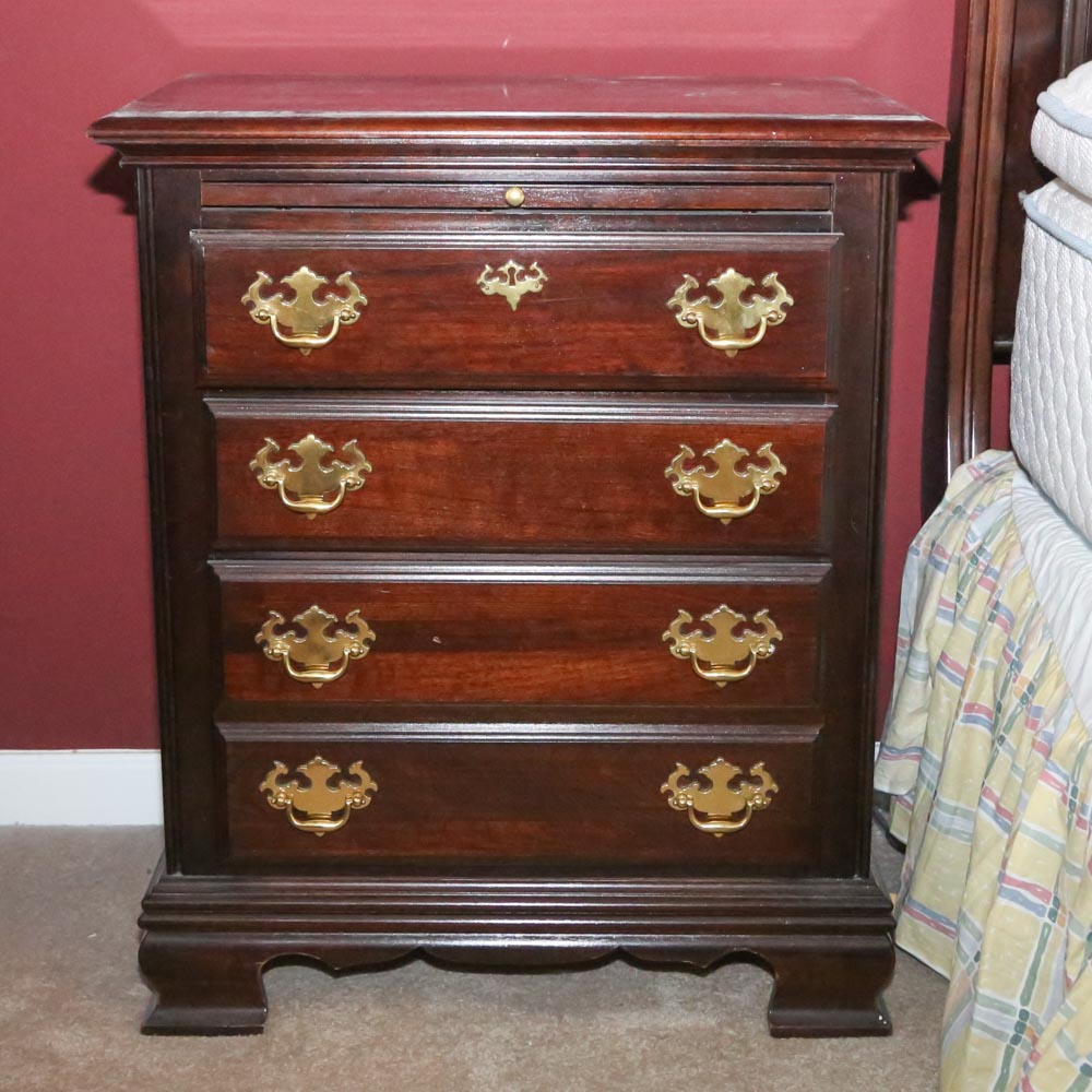 Chippendale Style "Cherry Mountain" Nightstands by Kincaid