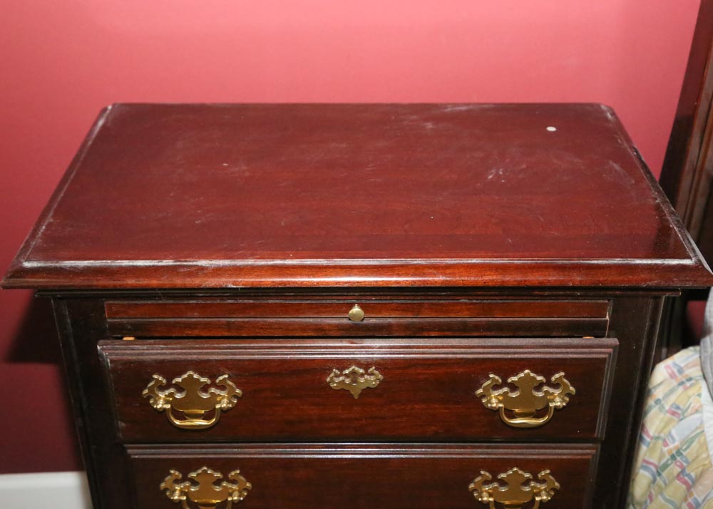 Chippendale Style "Cherry Mountain" Nightstands by Kincaid