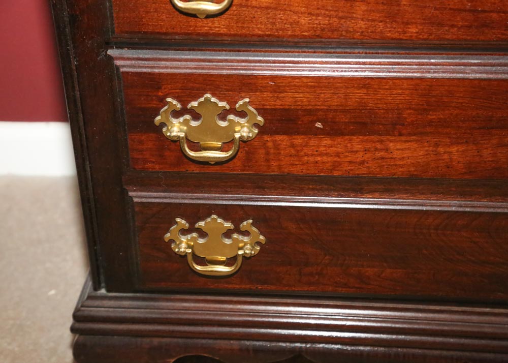 Chippendale Style "Cherry Mountain" Nightstands by Kincaid