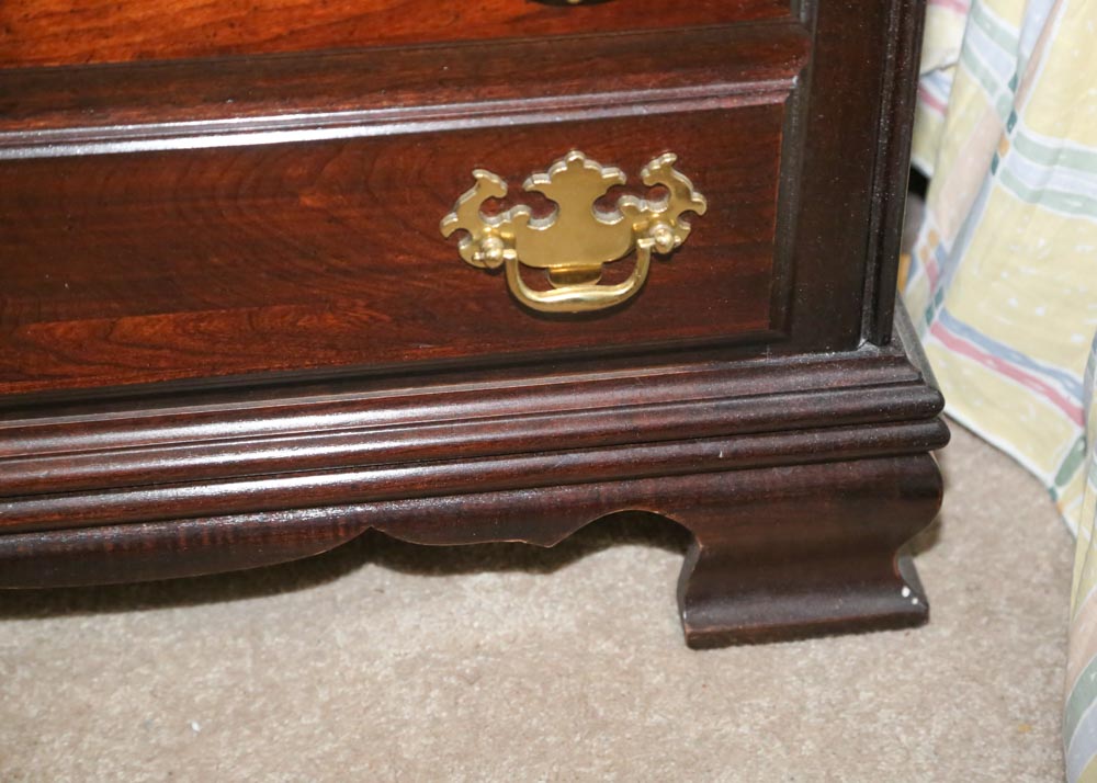 Chippendale Style "Cherry Mountain" Nightstands by Kincaid