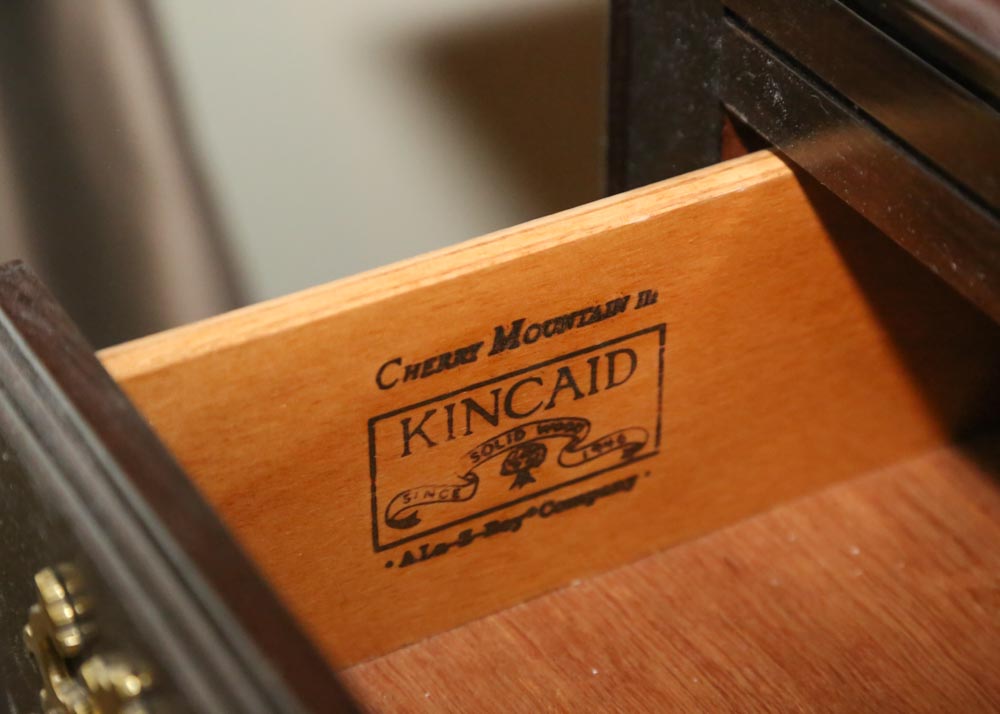 Chippendale Style "Cherry Mountain" Nightstands by Kincaid