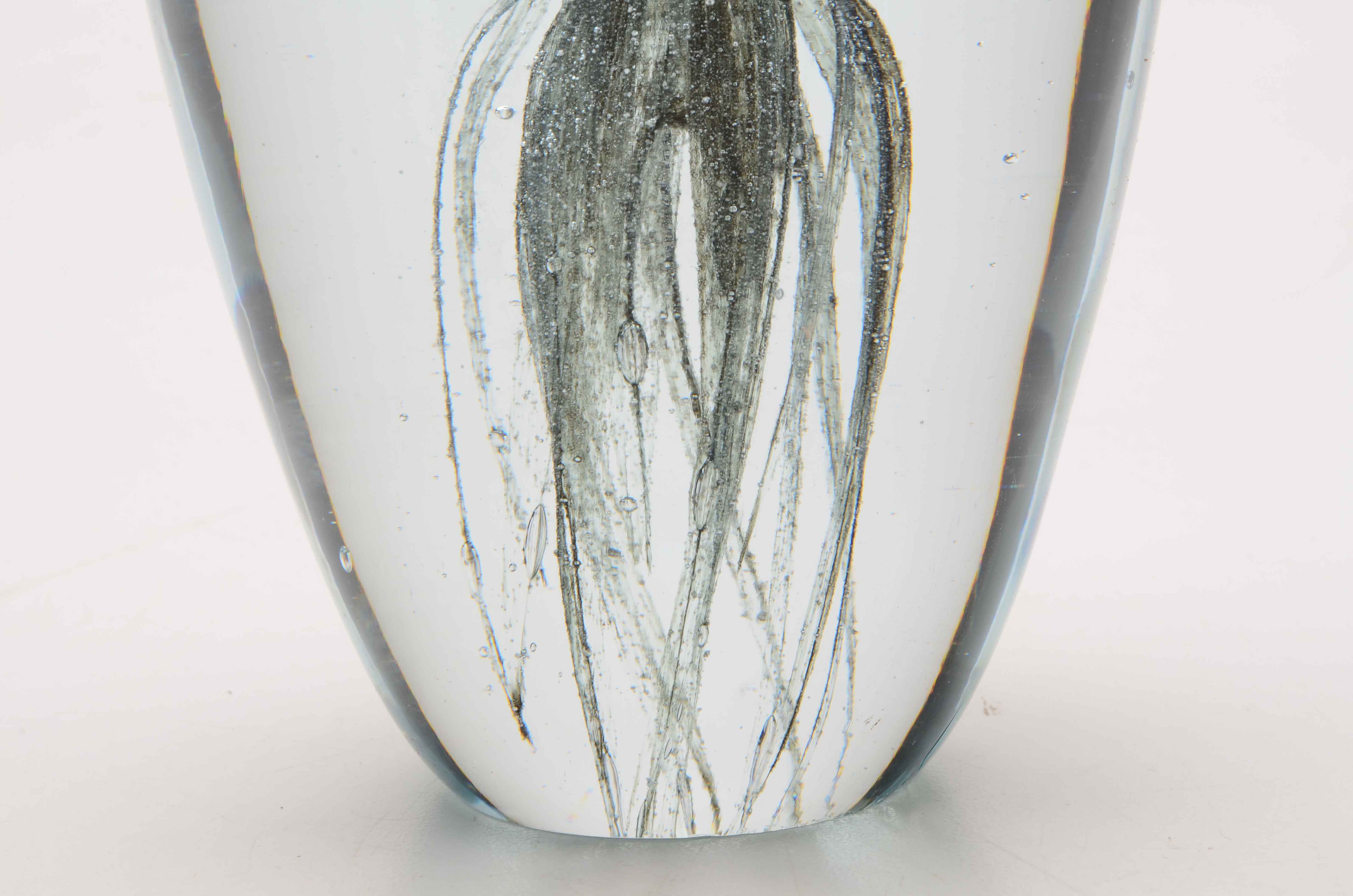 Blown Art Glass Jellyfish Paperweight