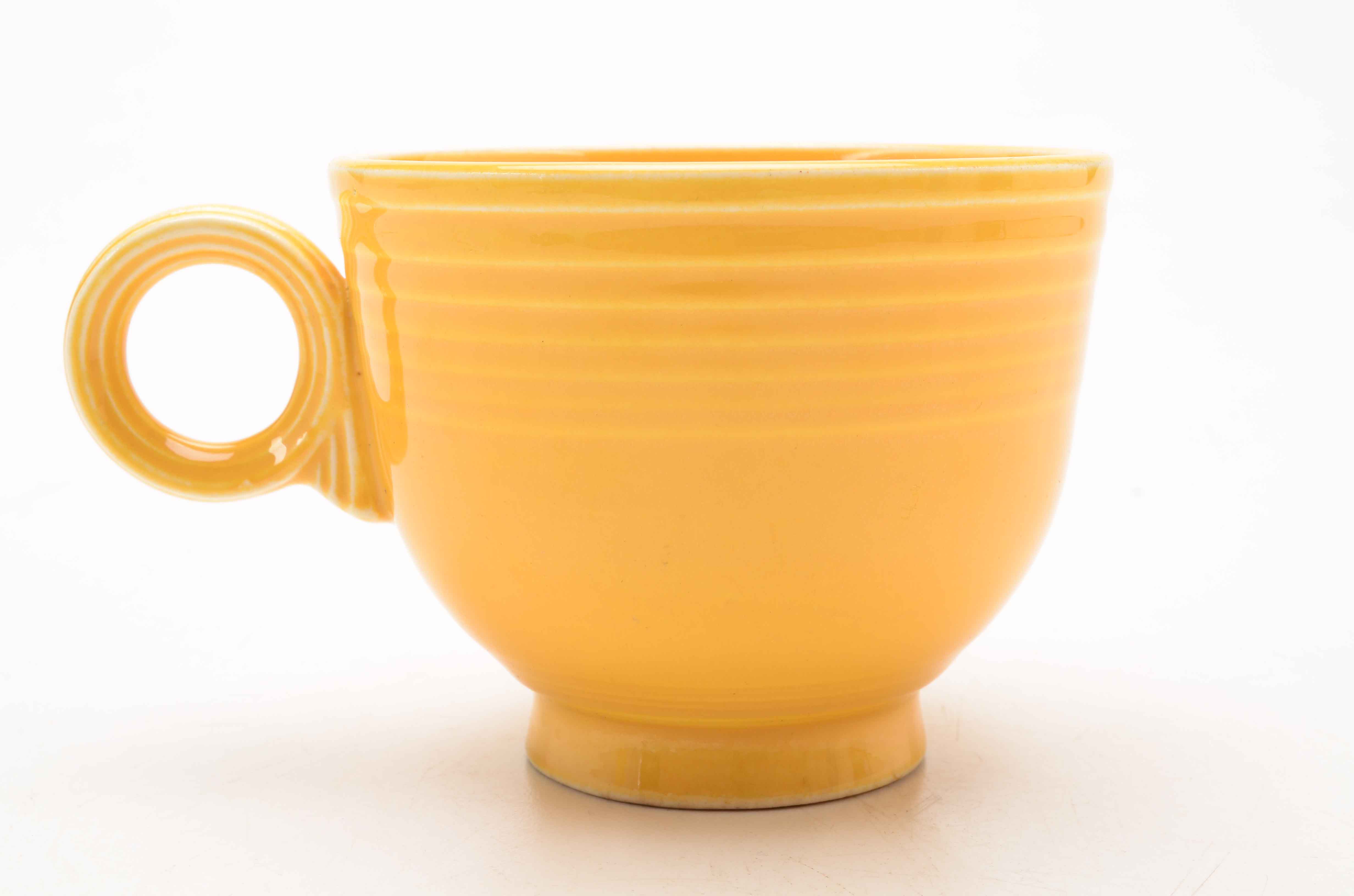 Fiesta-Style Footed Coffee or Tea Cups