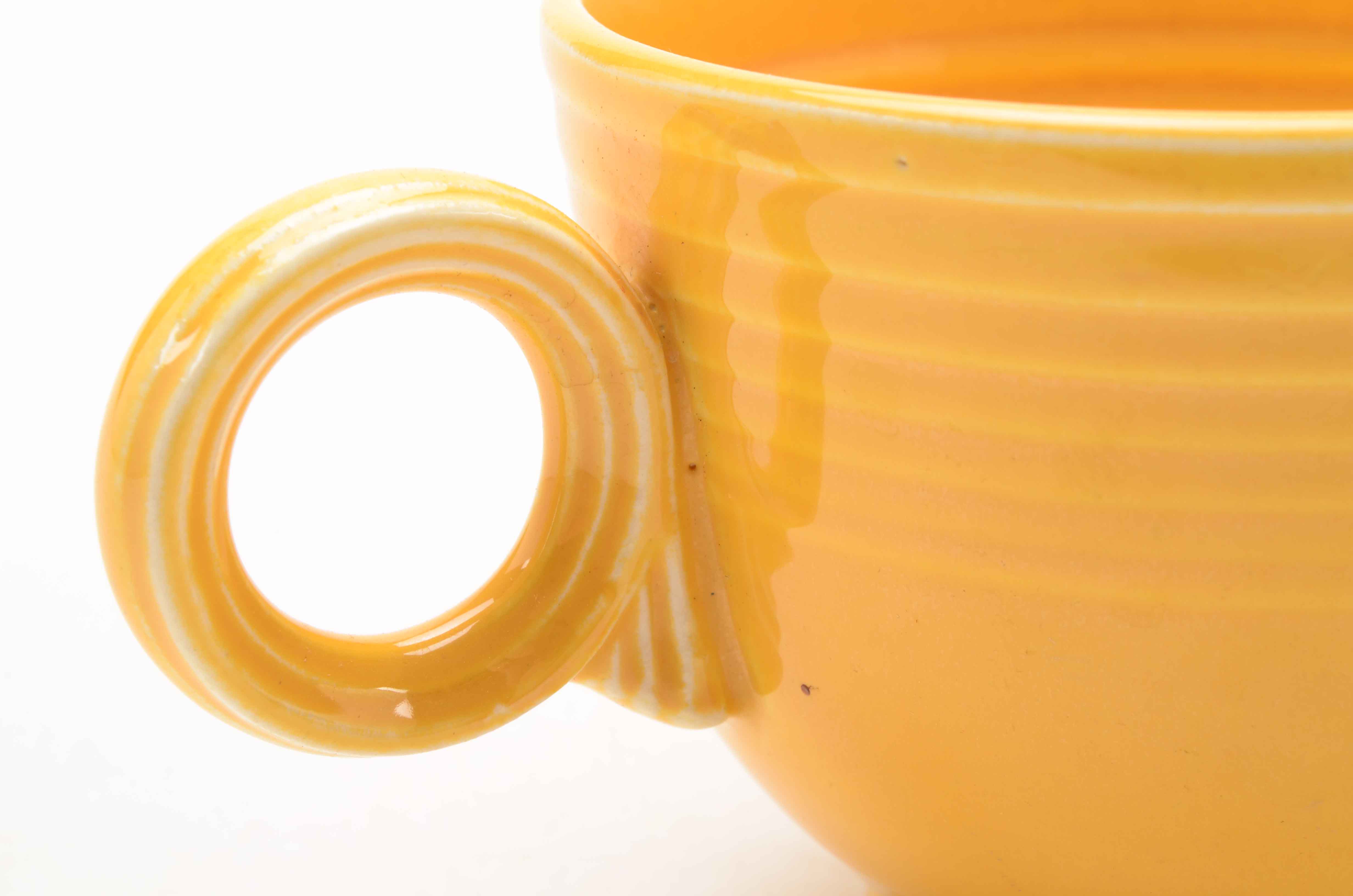 Fiesta-Style Footed Coffee or Tea Cups