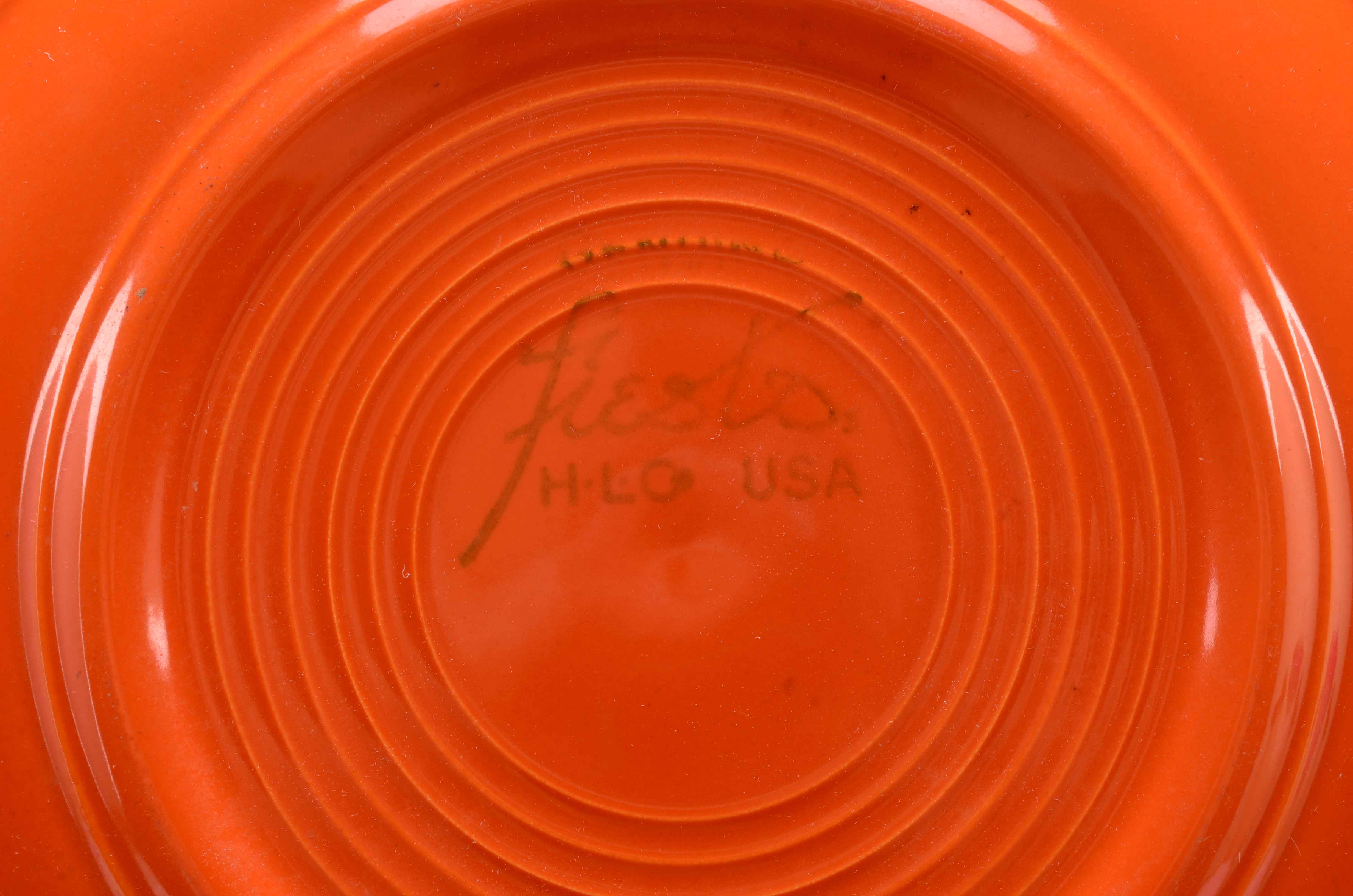 Multicolored Fiesta Plates, Cups and Saucers