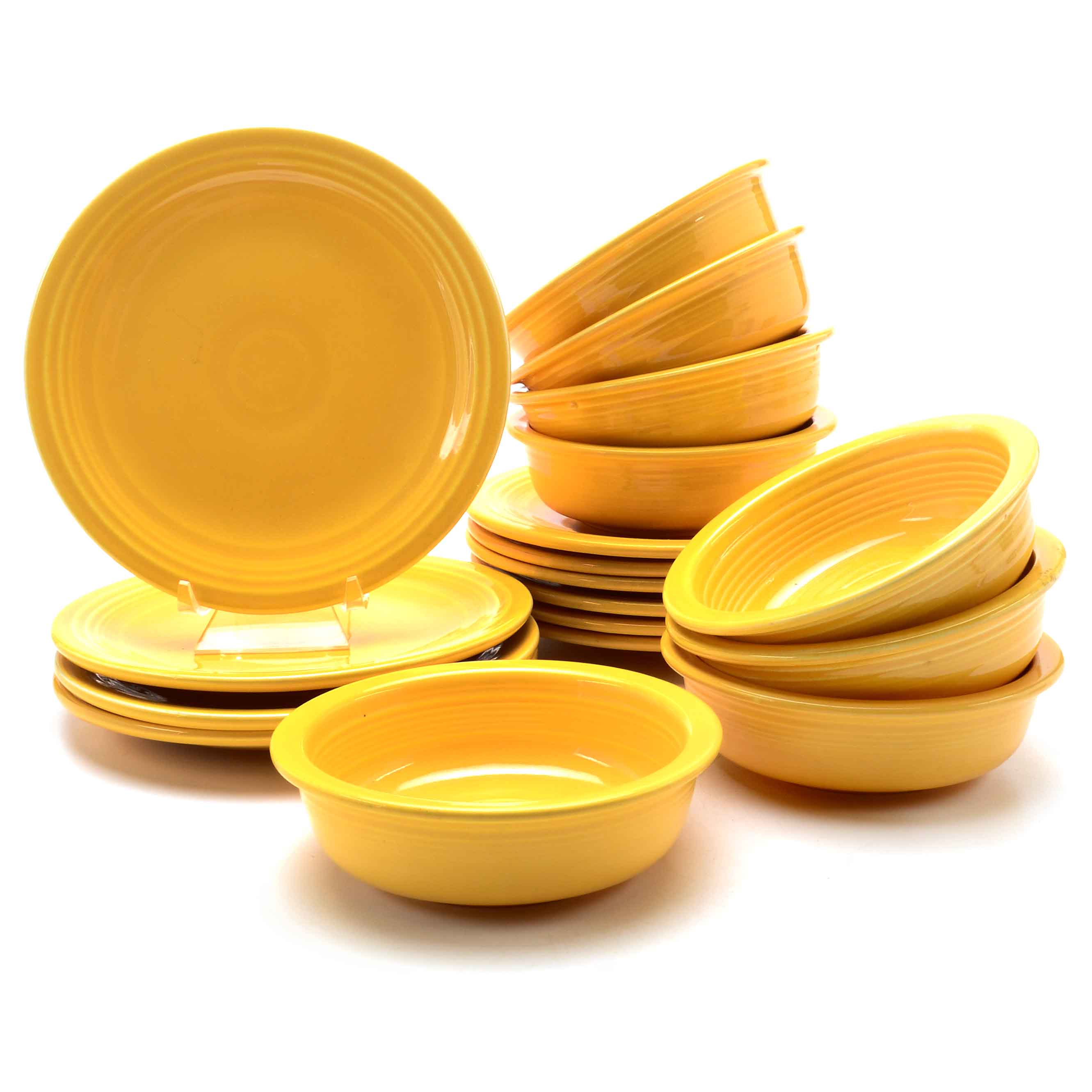 Yellow Fiesta Bowls and Salad Plates