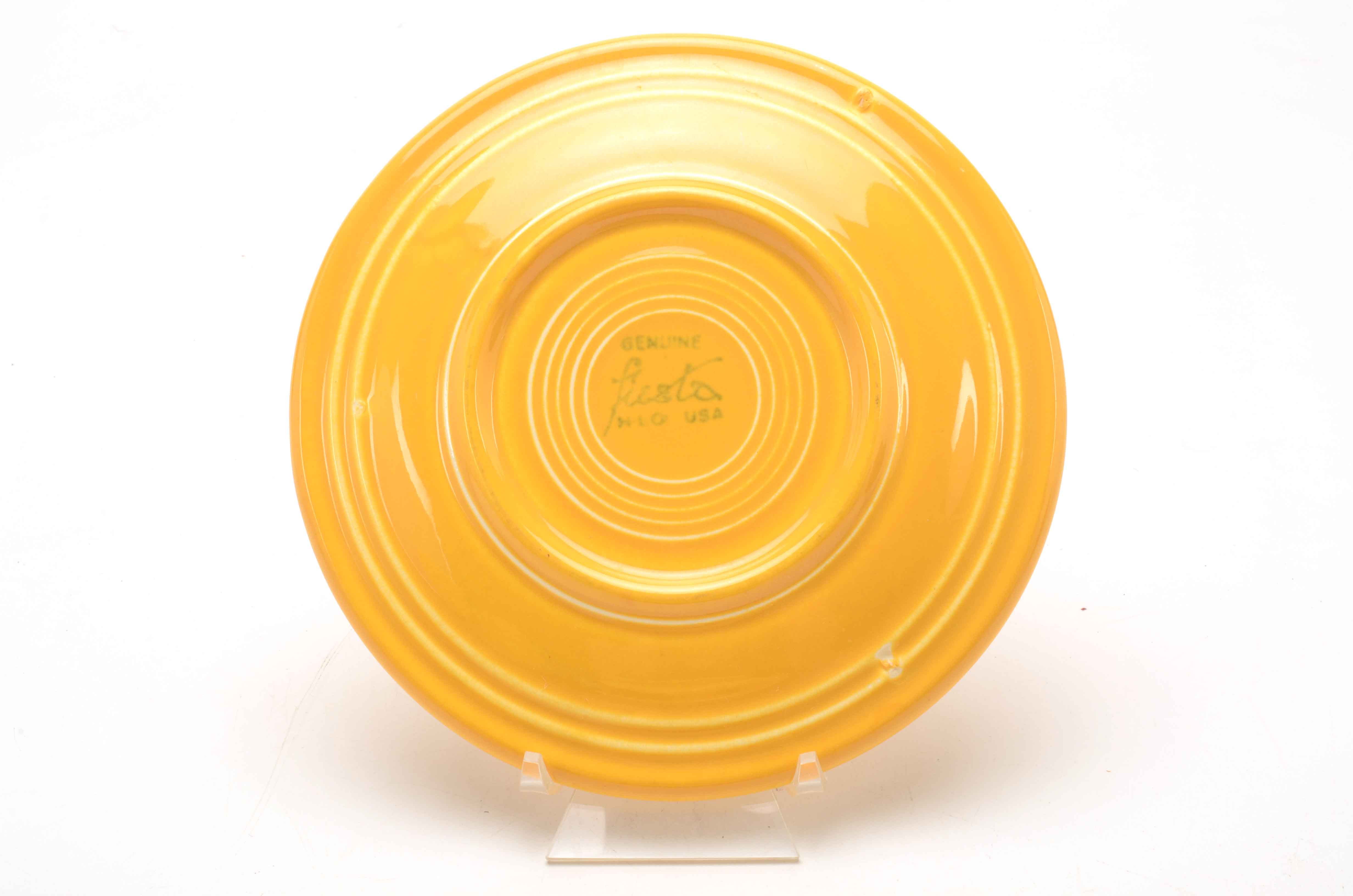 Yellow Fiesta Bowls and Salad Plates