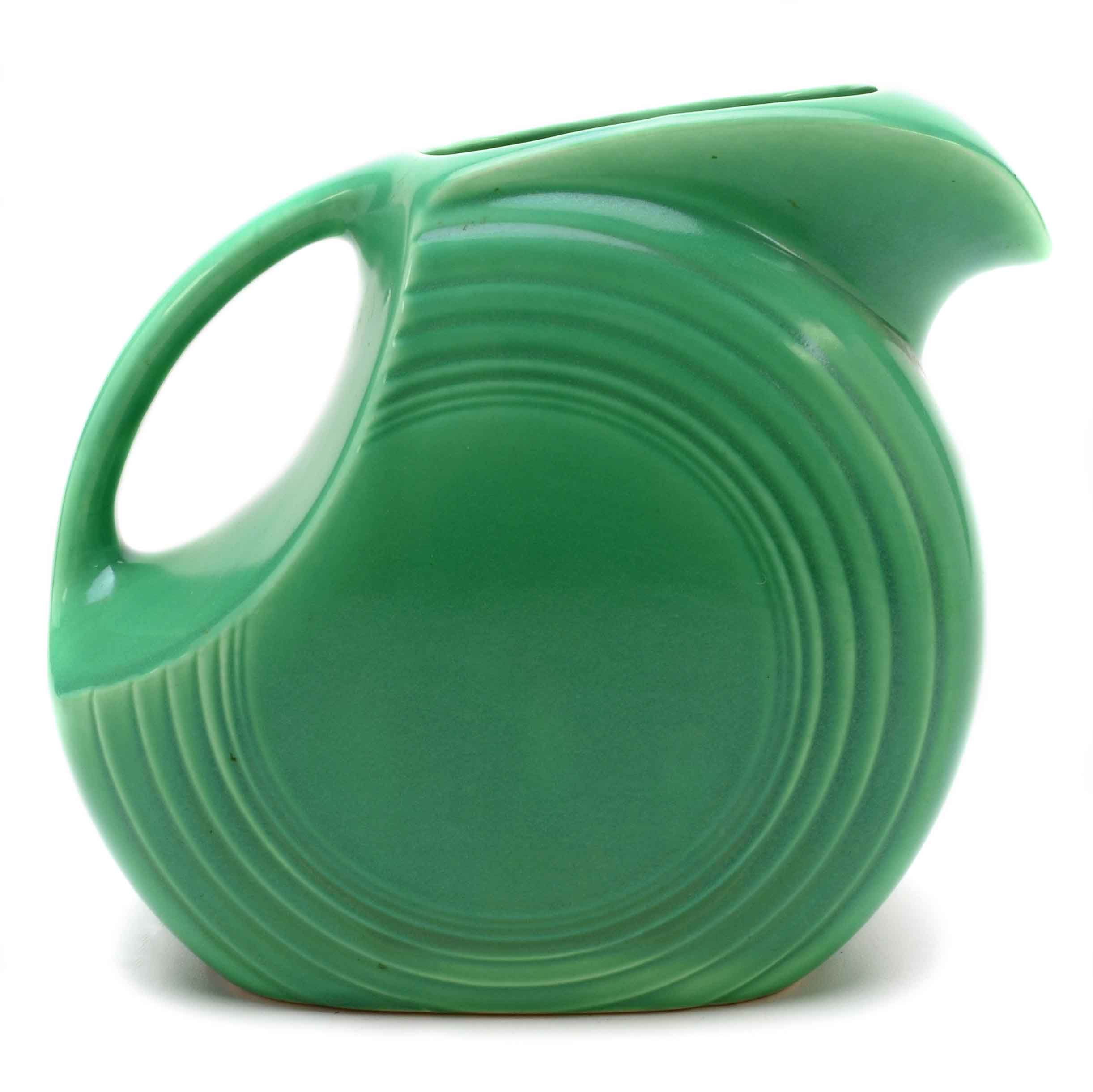 Green Fiestaware Disk Water Pitcher