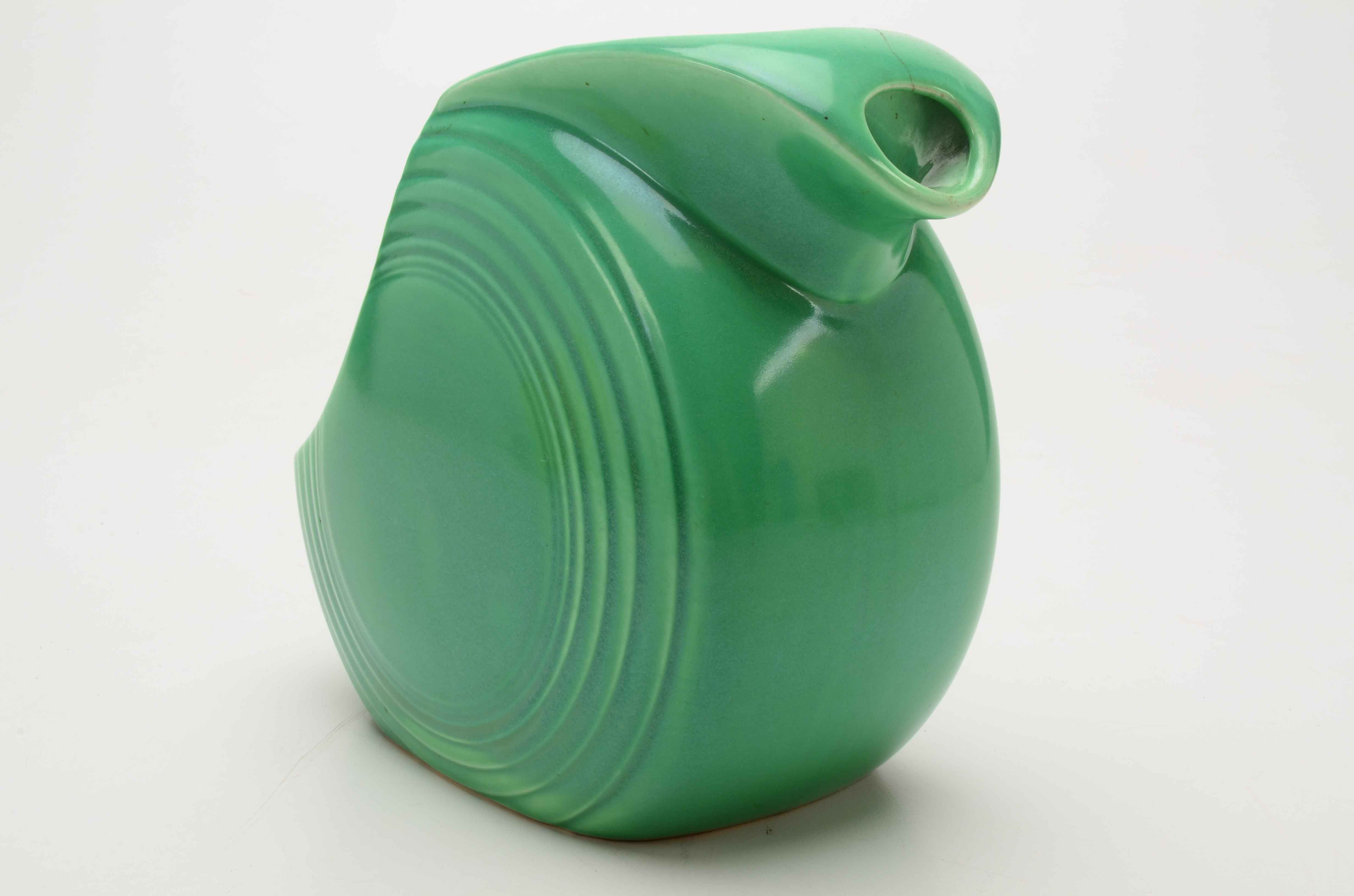 Green Fiestaware Disk Water Pitcher