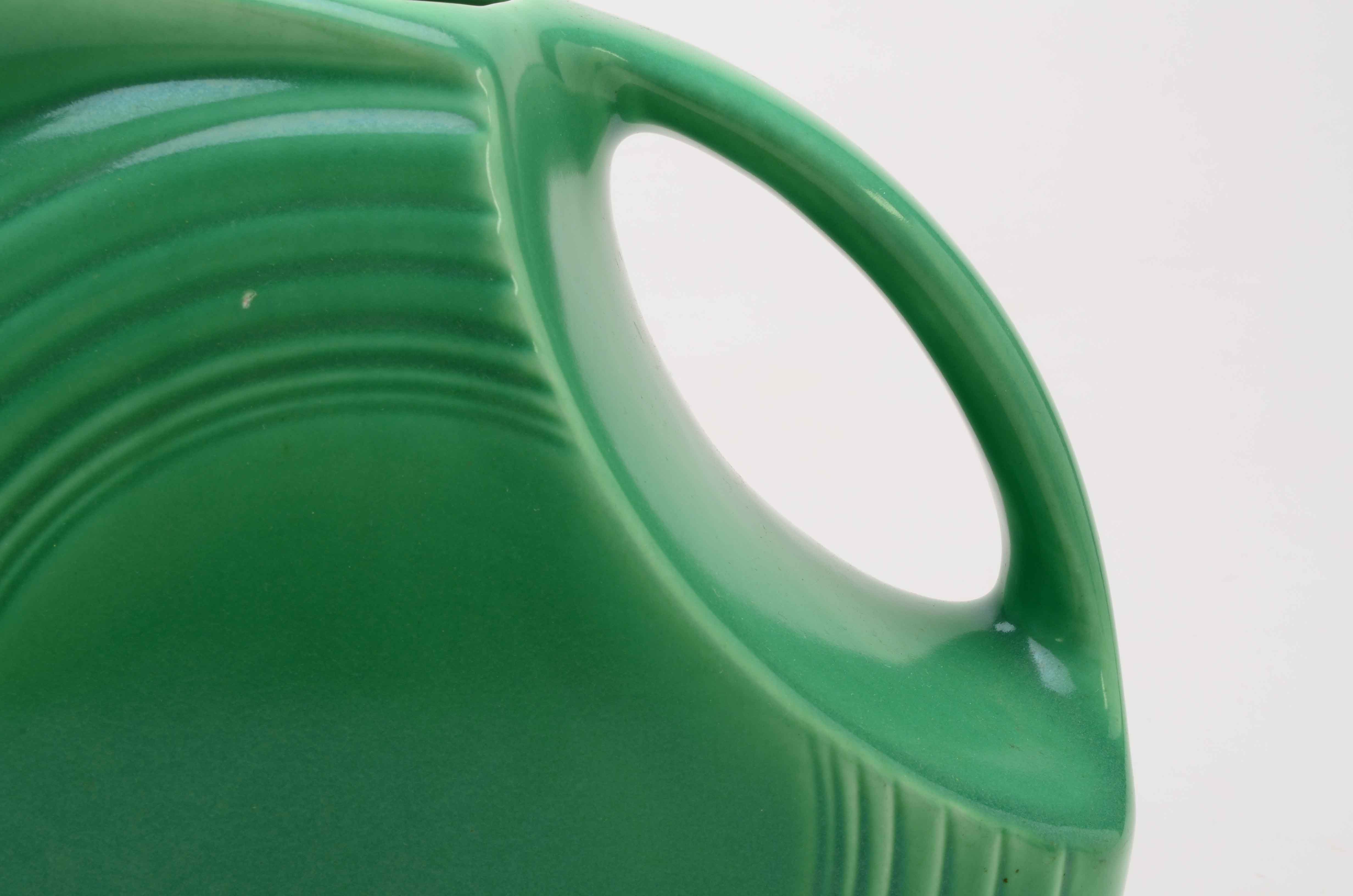 Green Fiestaware Disk Water Pitcher