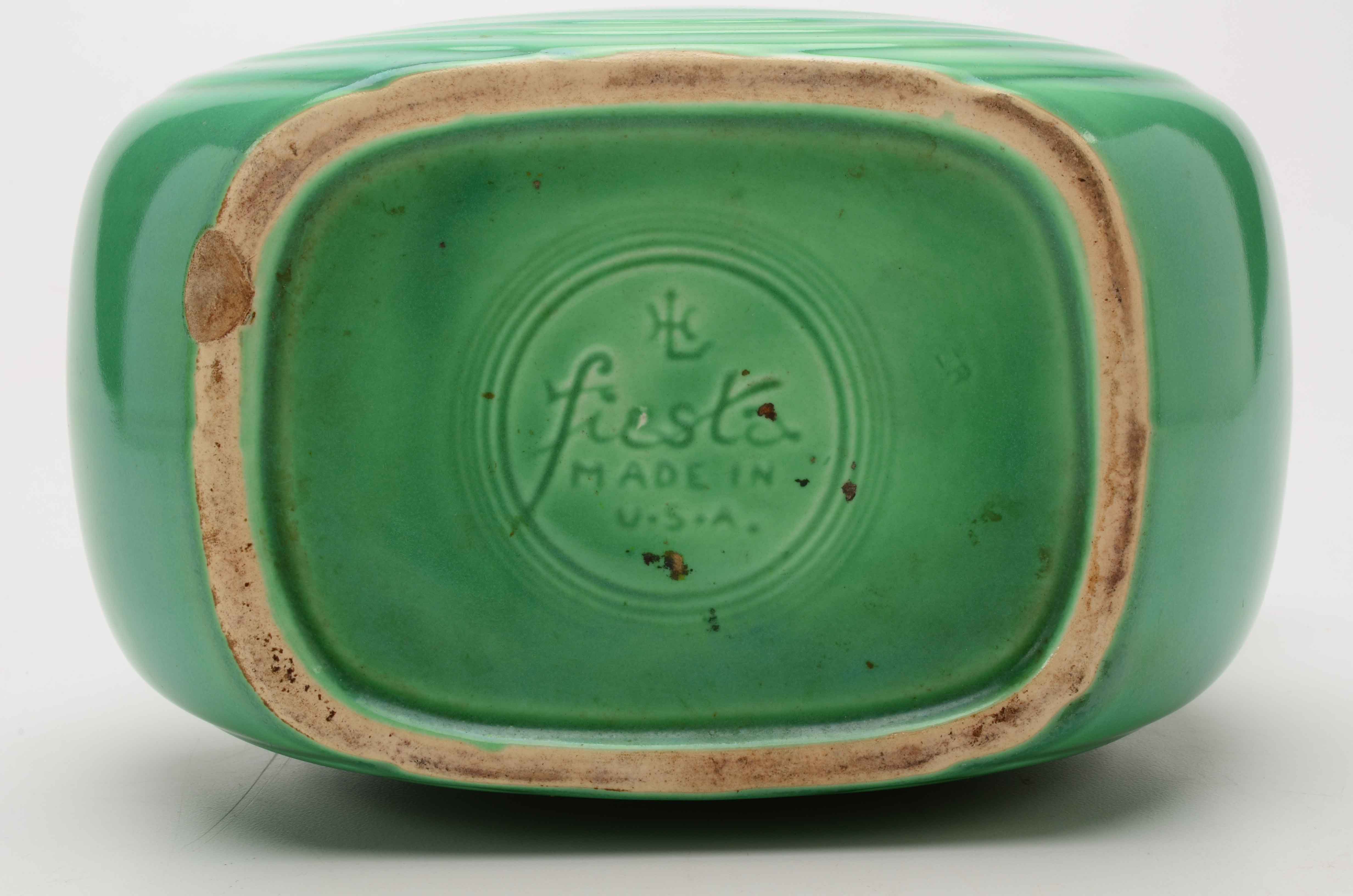 Green Fiestaware Disk Water Pitcher