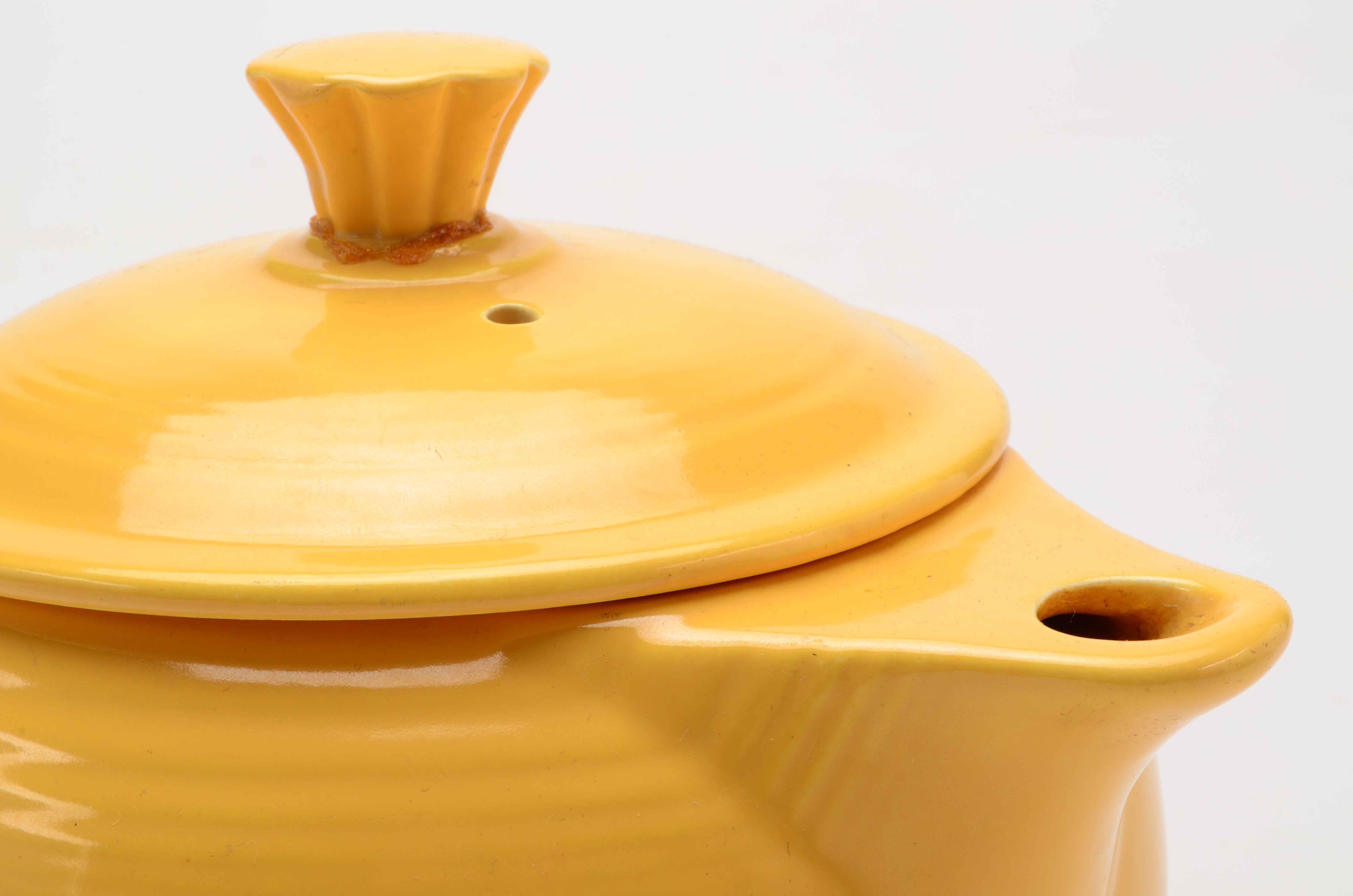 Yellow Fiesta Ware Teapot