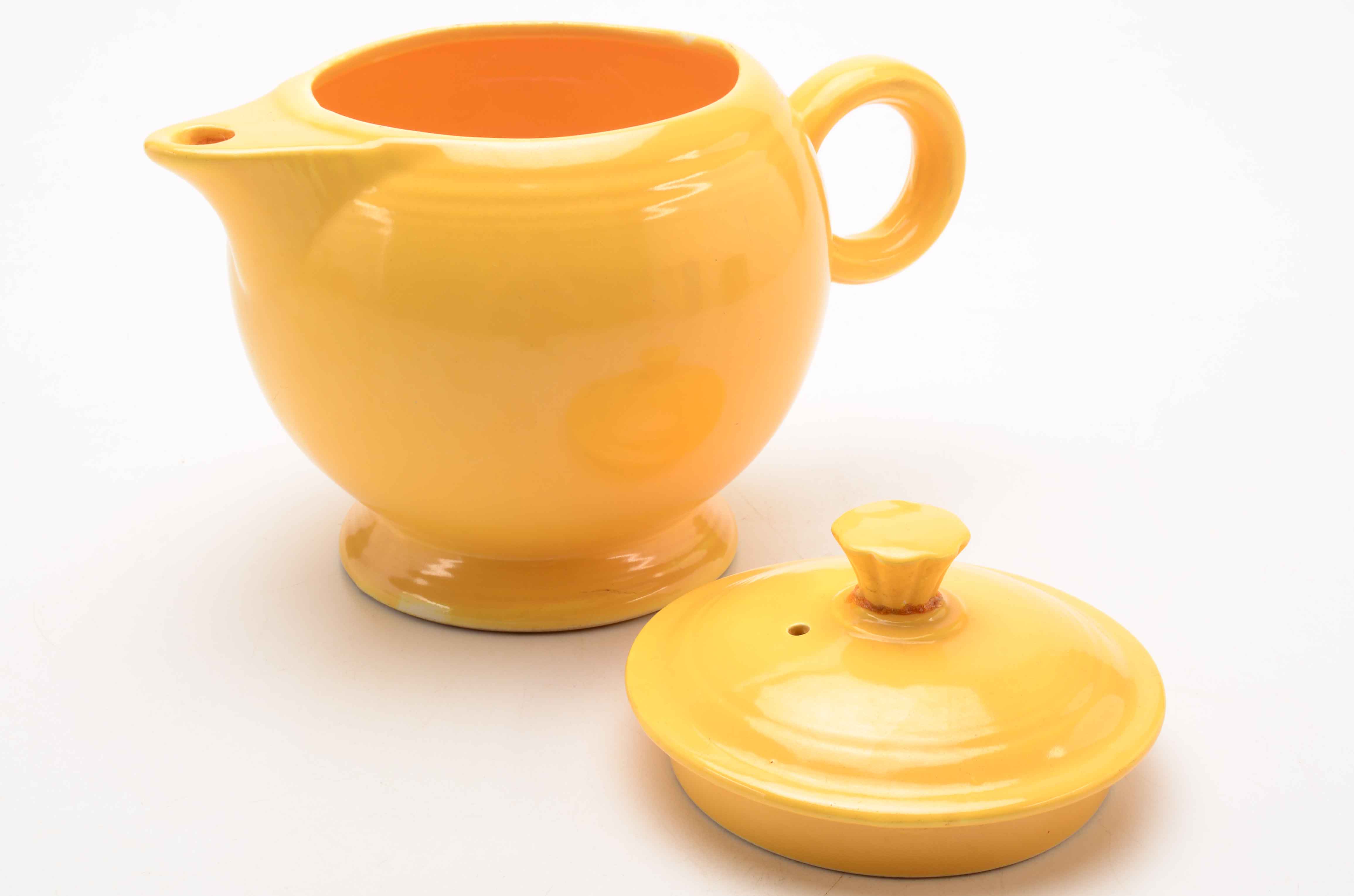 Yellow Fiesta Ware Teapot