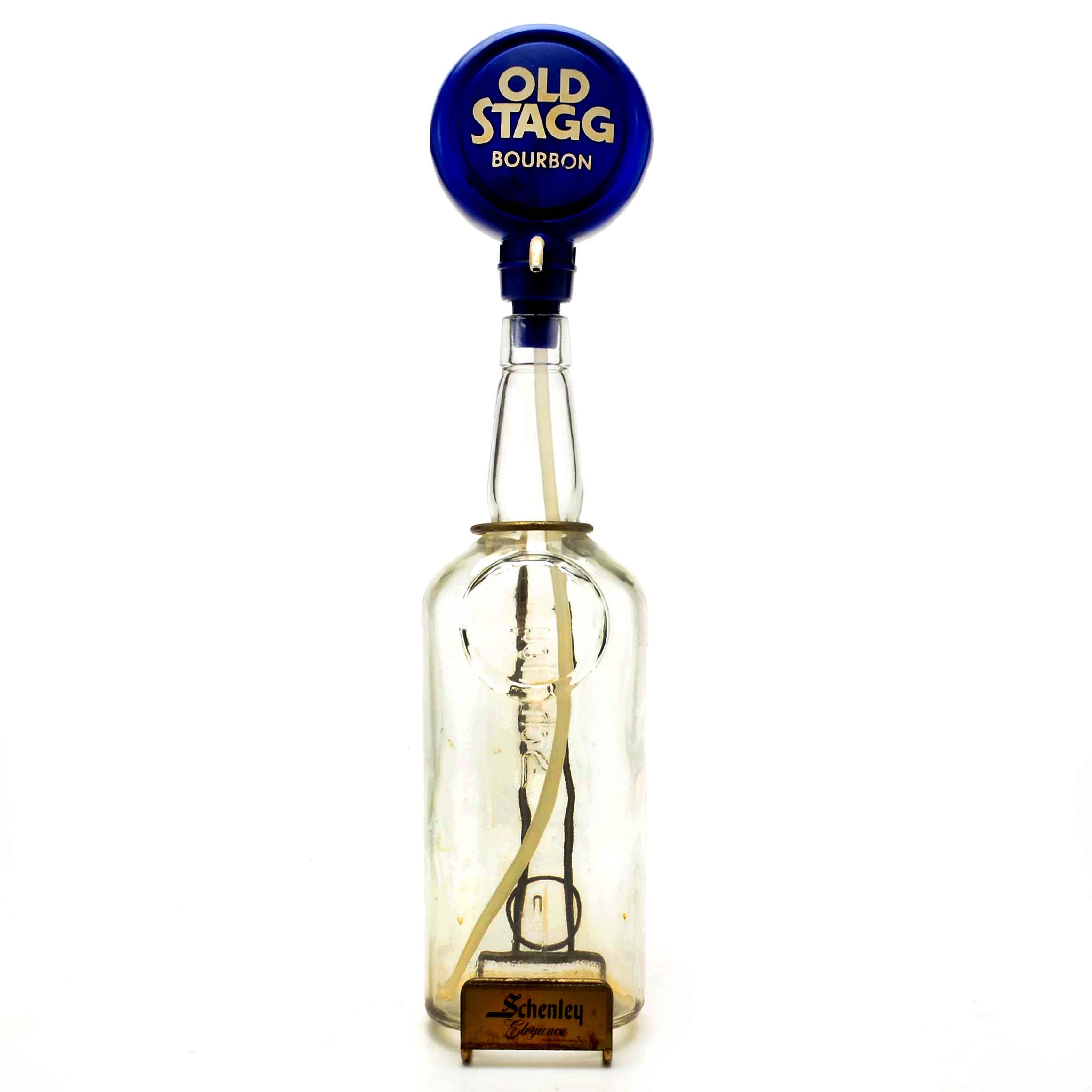 Vintage Schenley Elegance Whisky Bottle with Old Stagg Pump