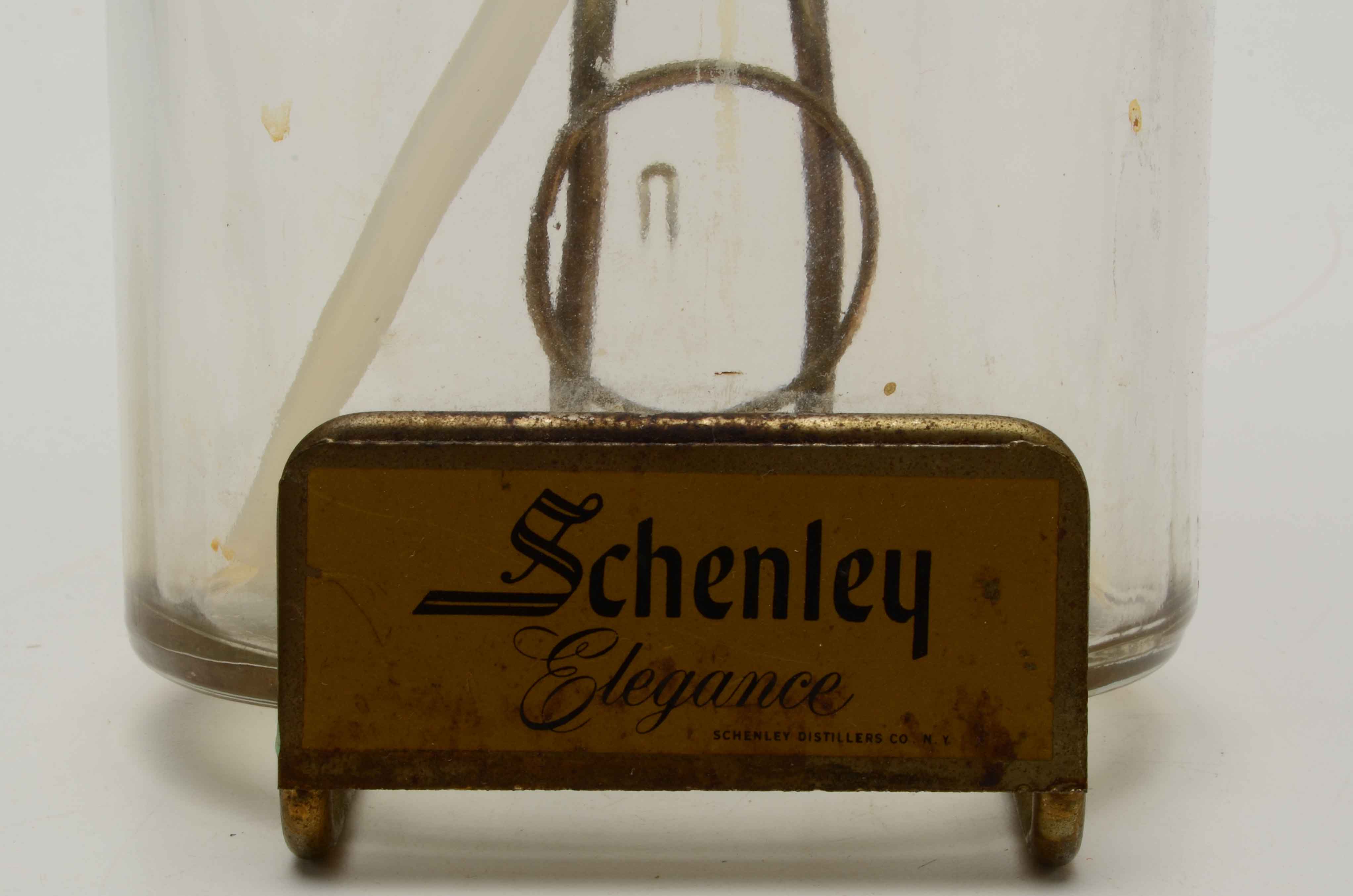 Vintage Schenley Elegance Whisky Bottle with Old Stagg Pump