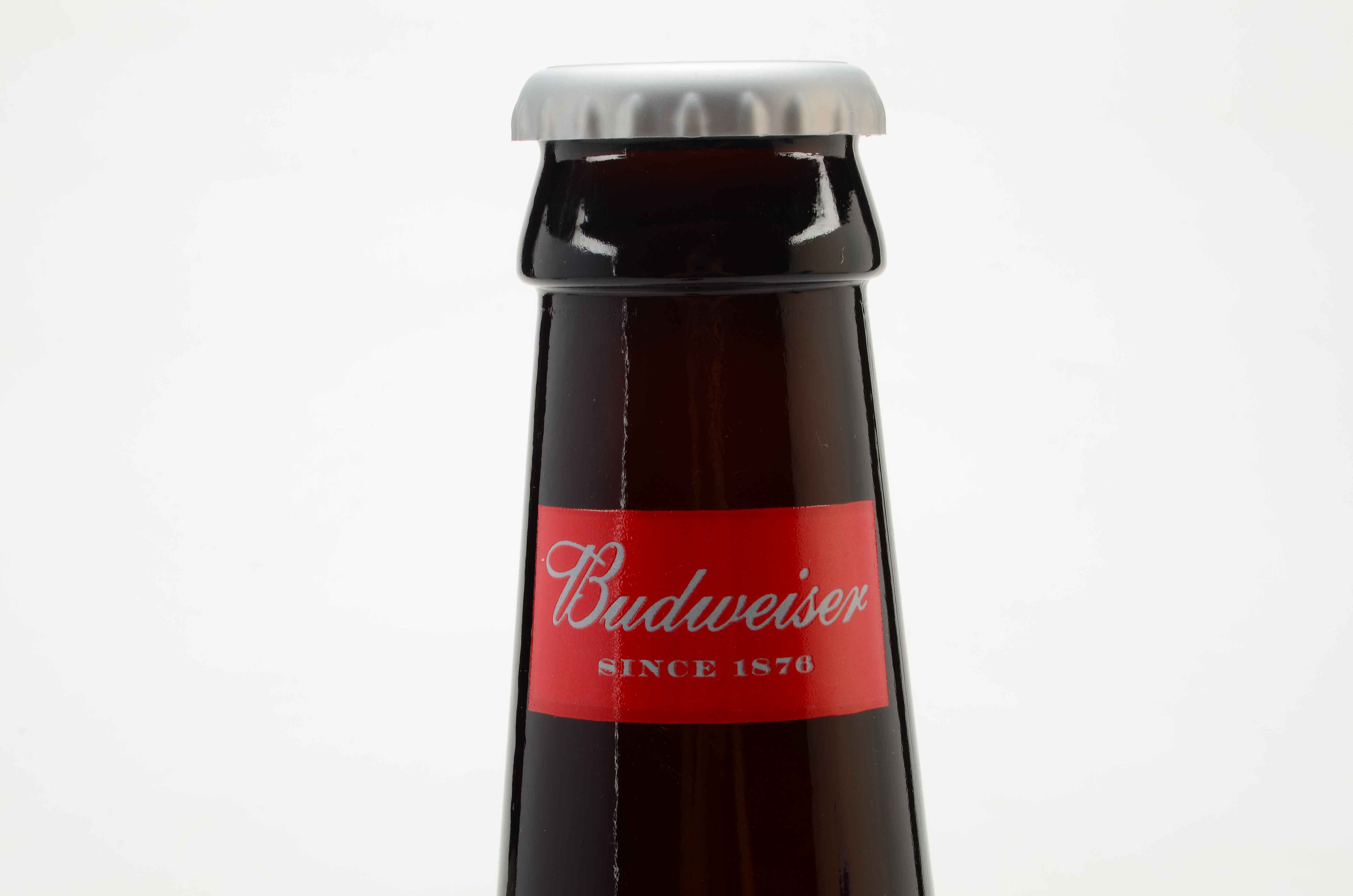 Large Budweiser Limited Edition Glass Bottle