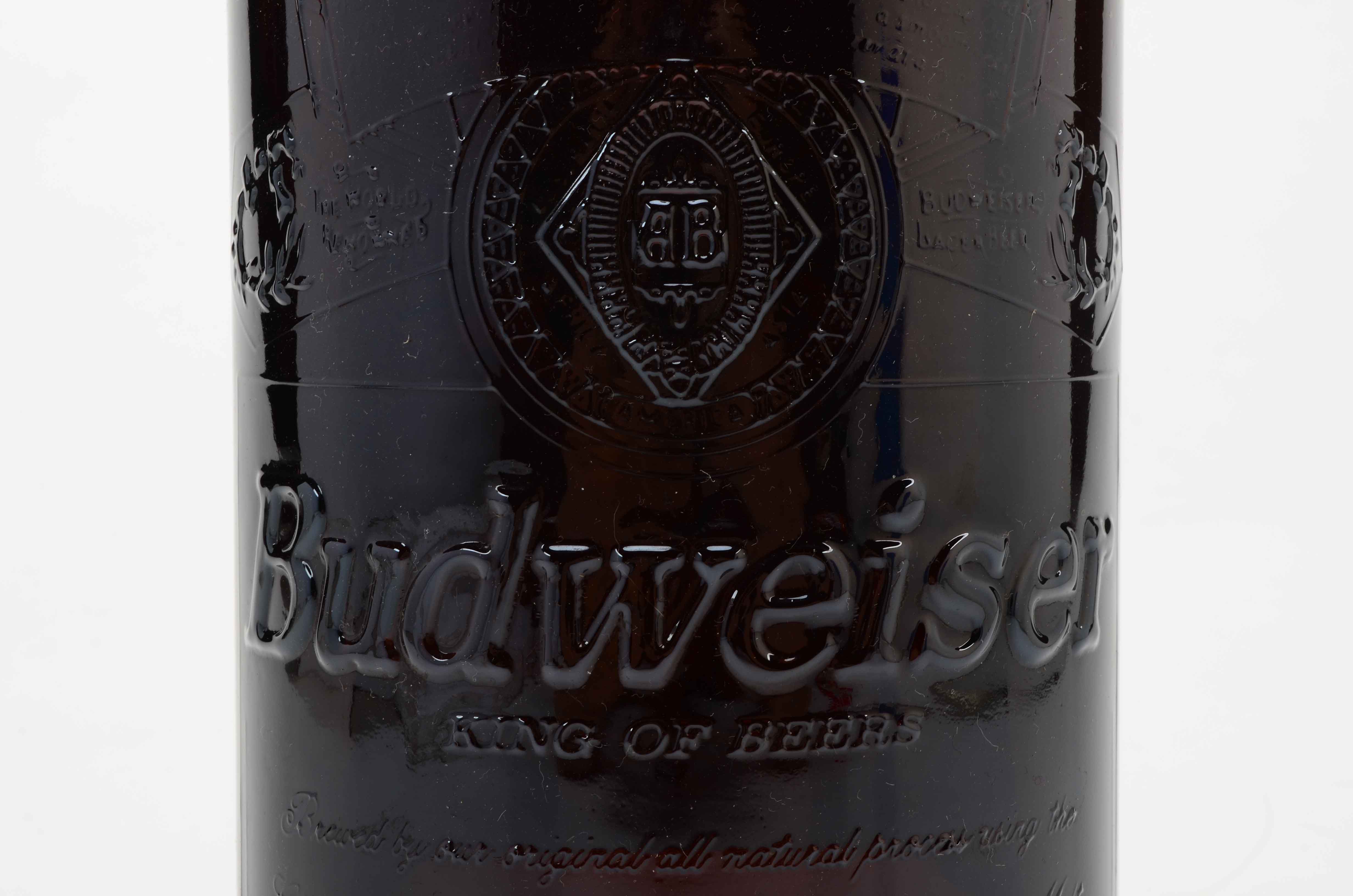 Large Budweiser Limited Edition Glass Bottle