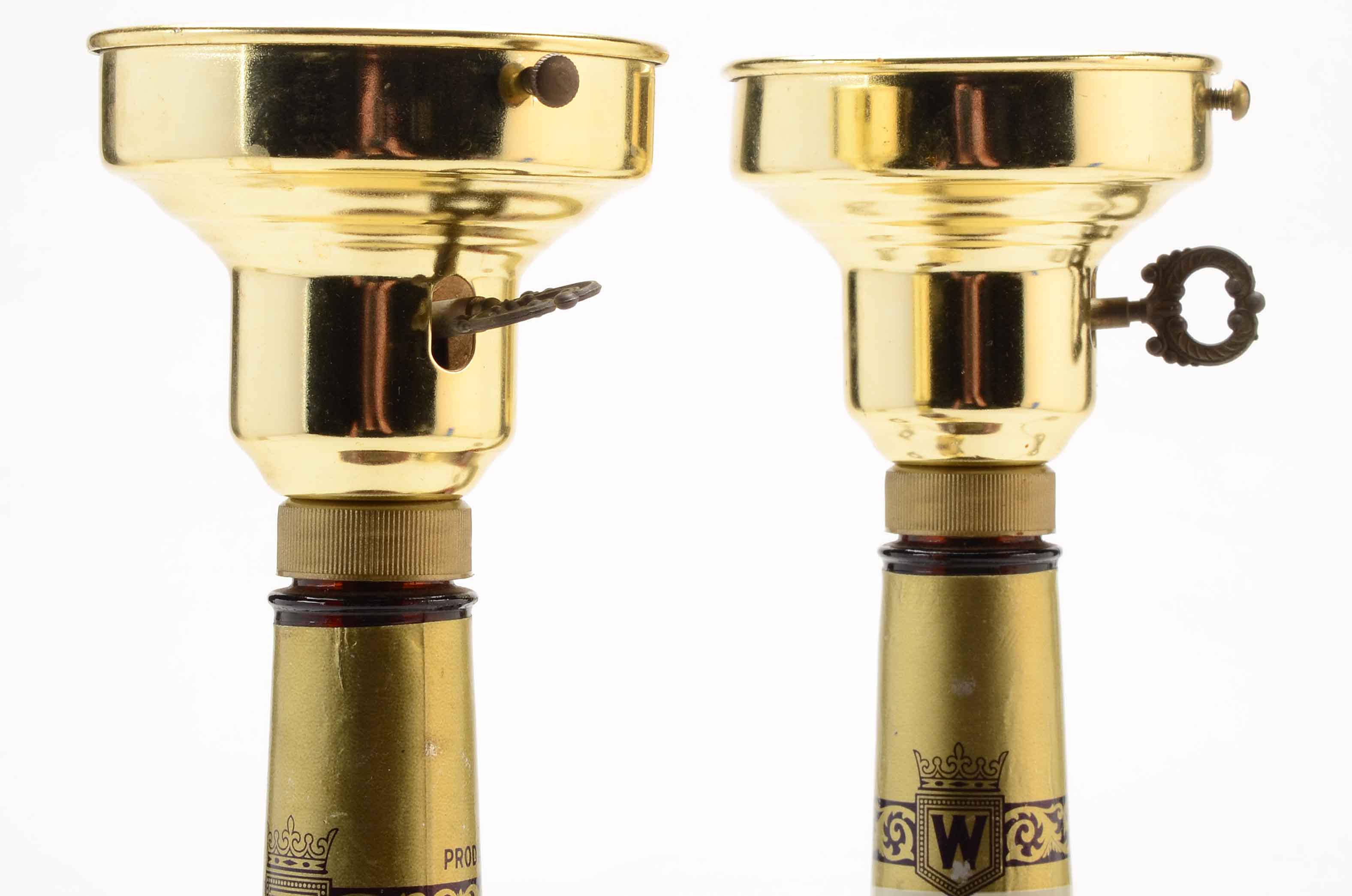 Pair of Canadian Club Bottle Lamps