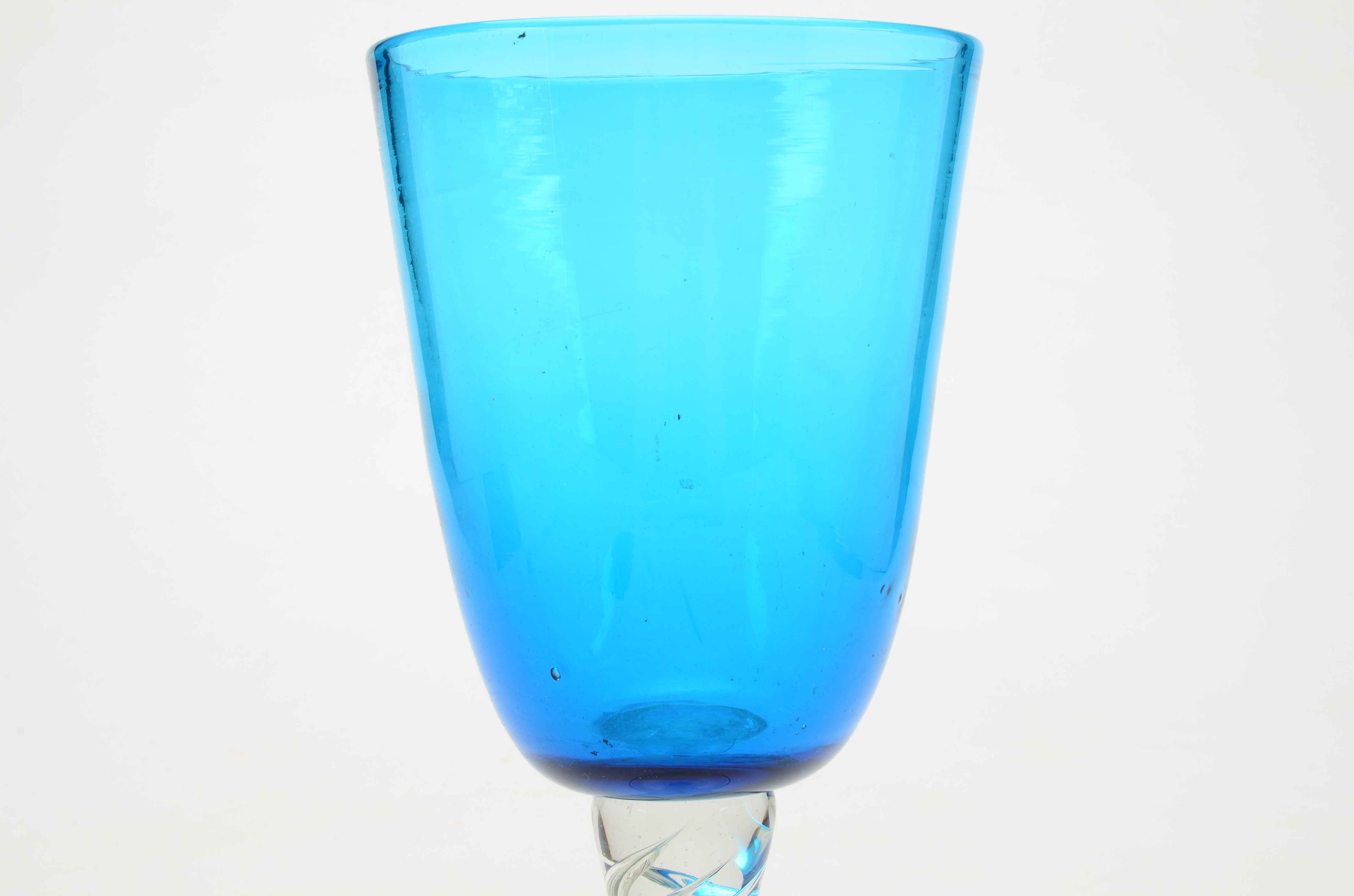 Vintage Blenko Style Giant Goblet