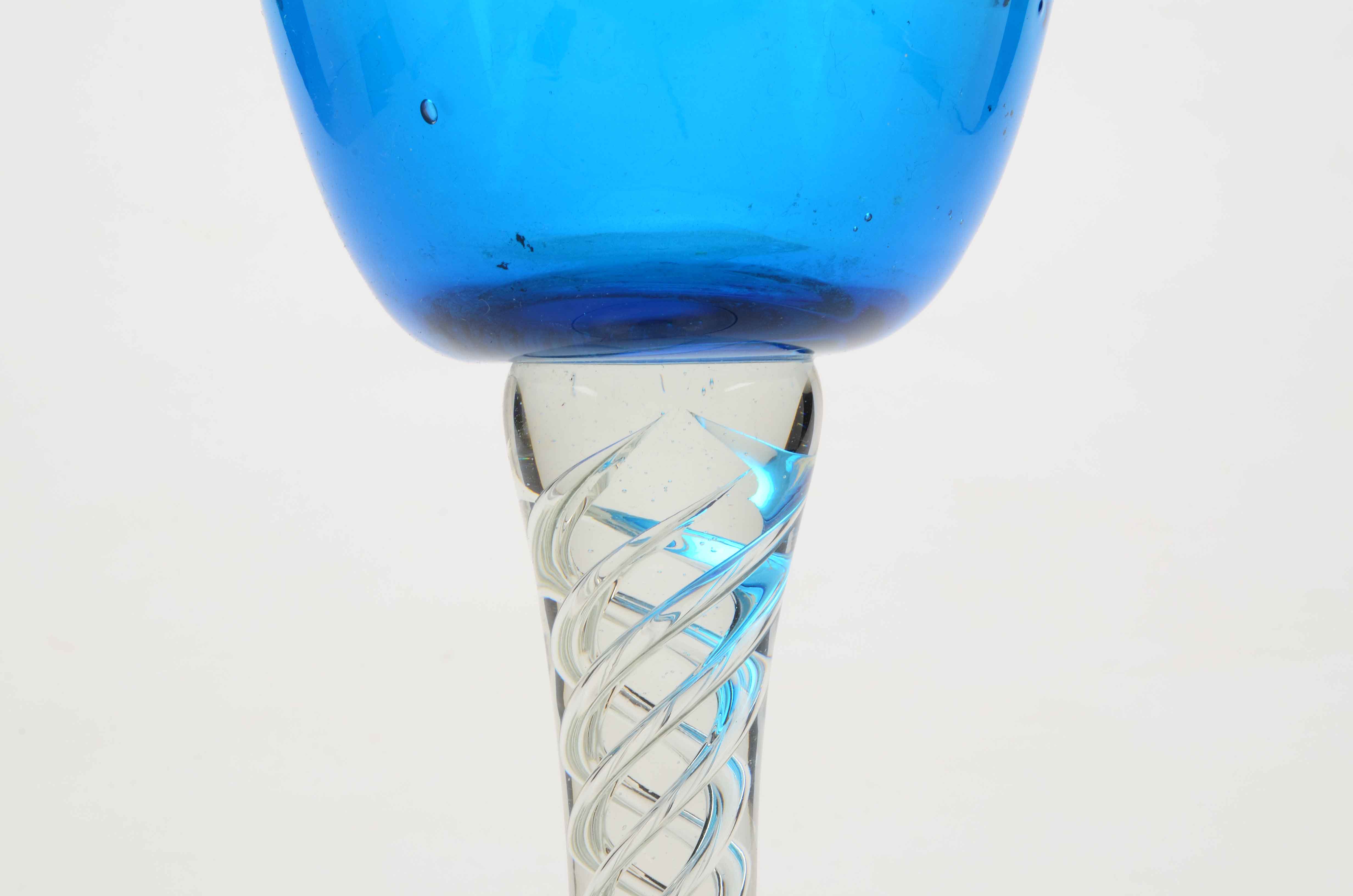 Vintage Blenko Style Giant Goblet