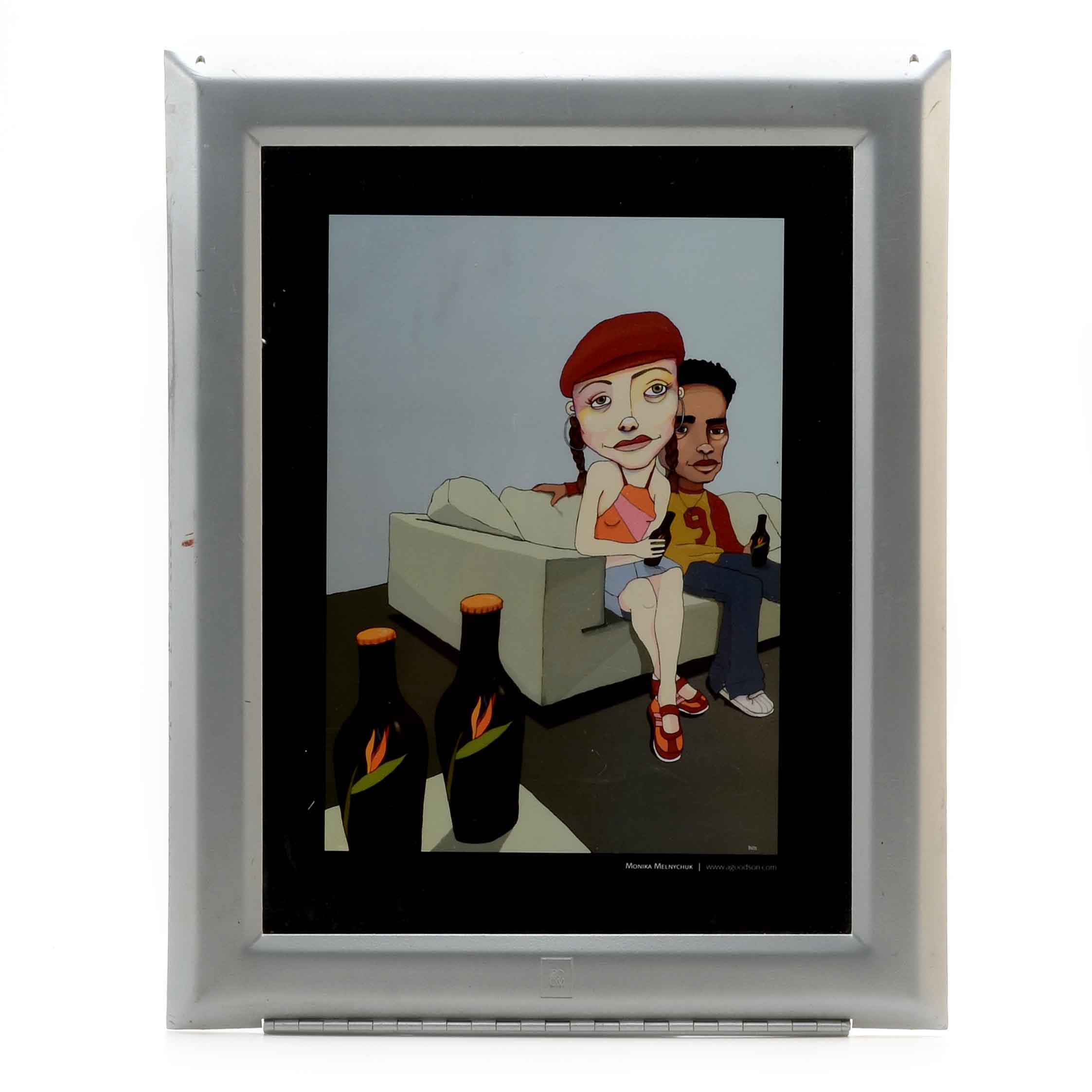 Advertising Offset Lithograph in Frame