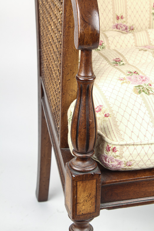 Vintage Cane Accent Chair by Hickory Chair Company