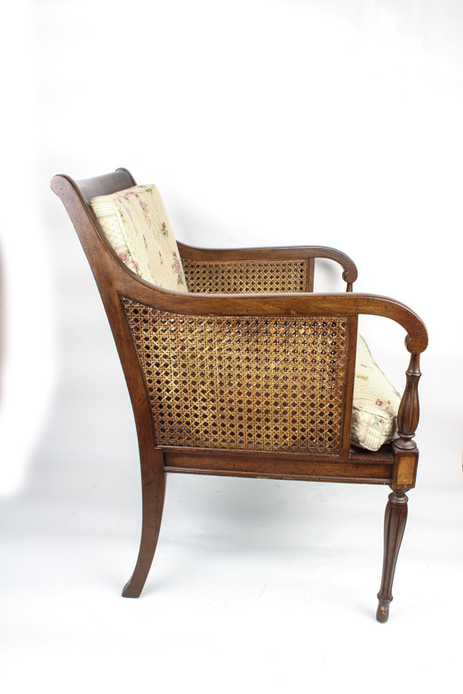 Vintage Cane Accent Chair by Hickory Chair Company