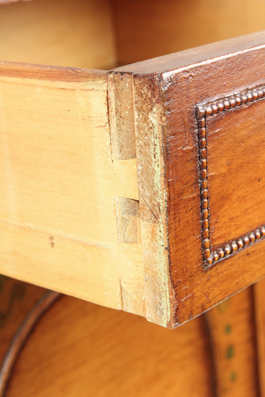 Vintage Hand Painted French Provincial Style Cabinet End Table