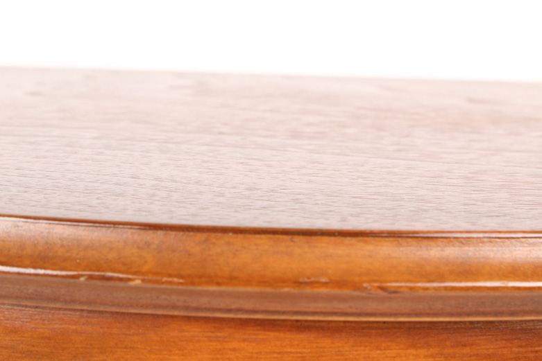 Vintage Mahogany Serpentine Demilune Side Table